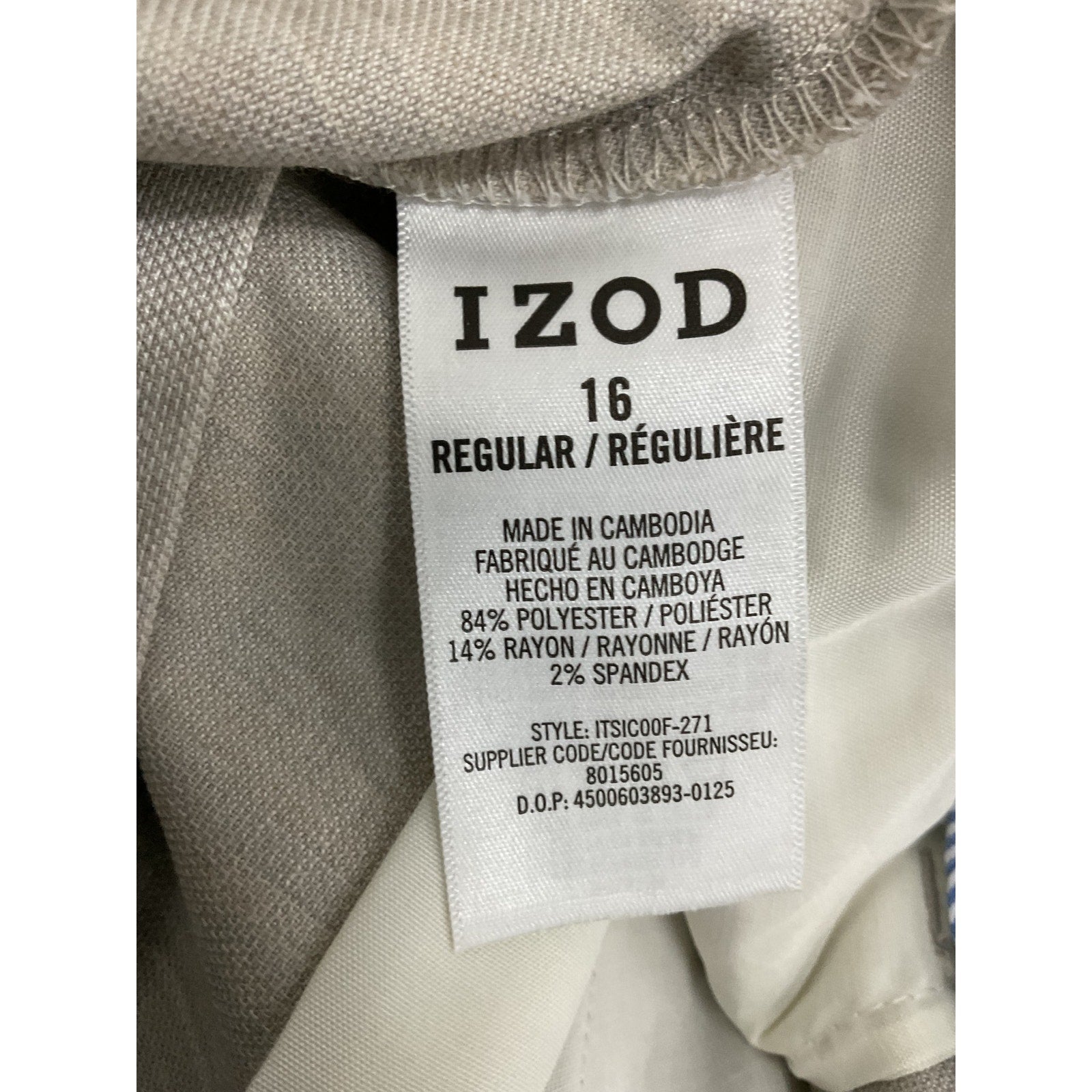 Pantalon Niño 16 (IZOD)