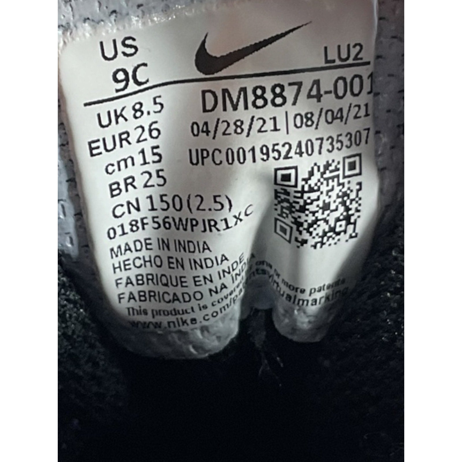 Tenis niño 9C (Nike)