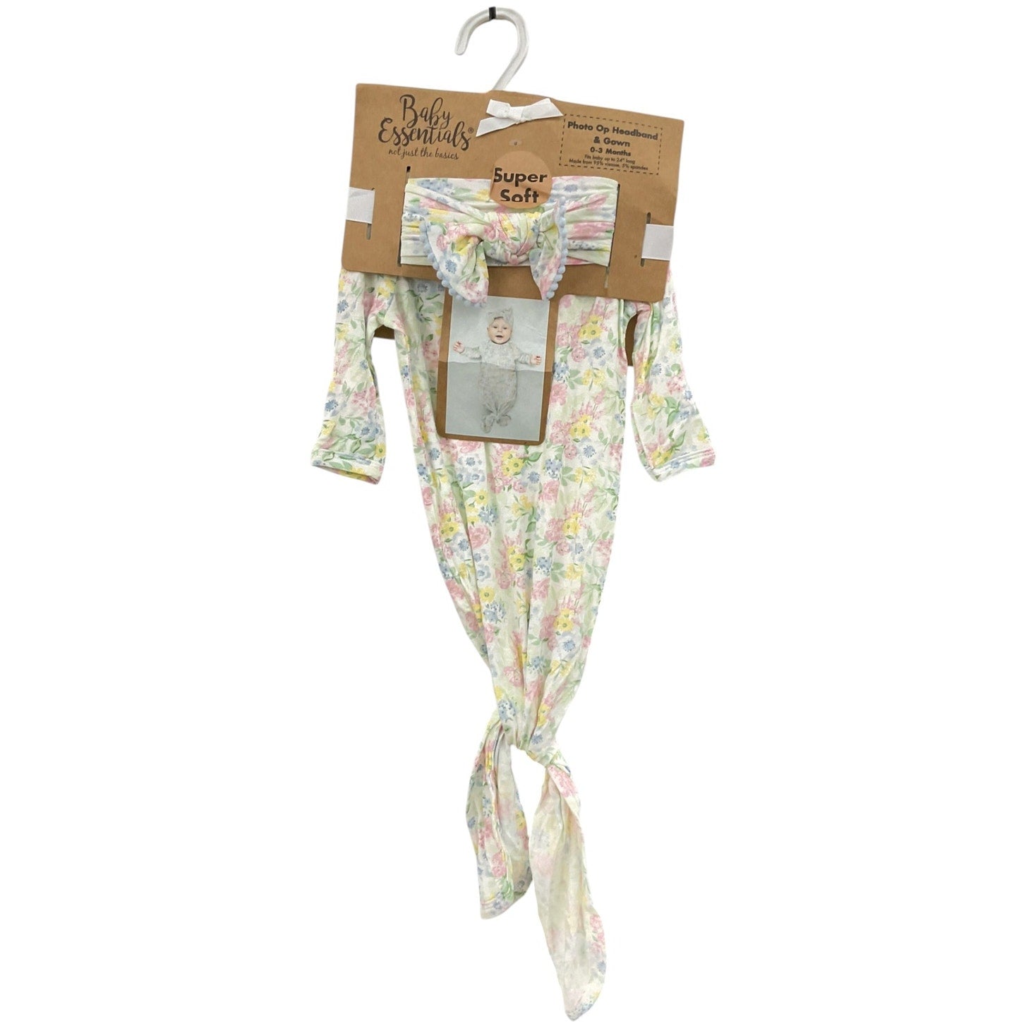 Set de de bata y diadema para bebé 0-3M (Baby Essentials)
