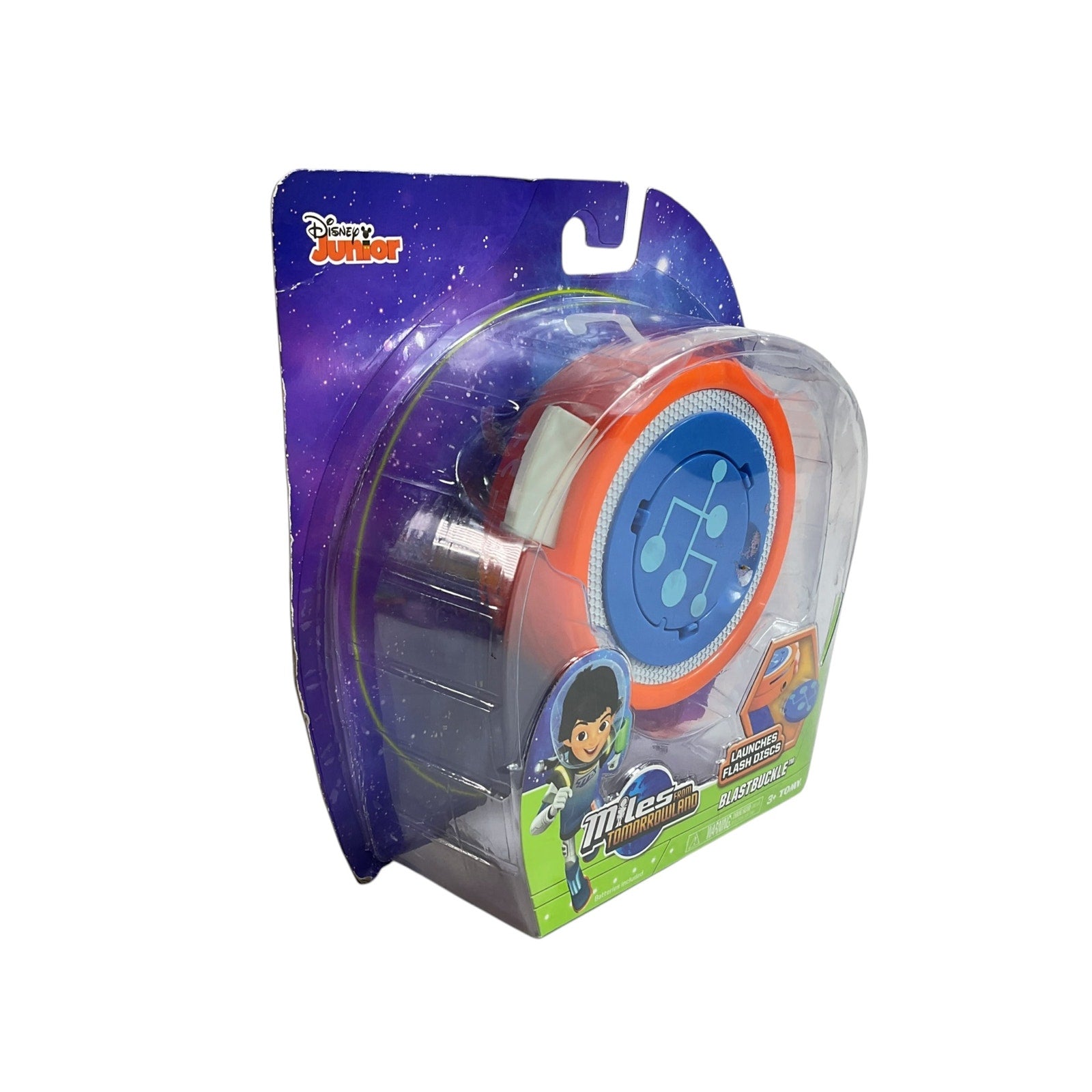 lanzador de discos "Blastbuckle" de la serie Miles del Mañana (Disney)