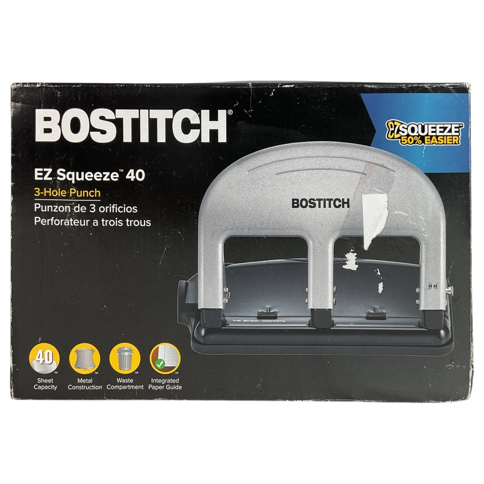 Perforadora de papel de 3 orificios (BOSTITCH)