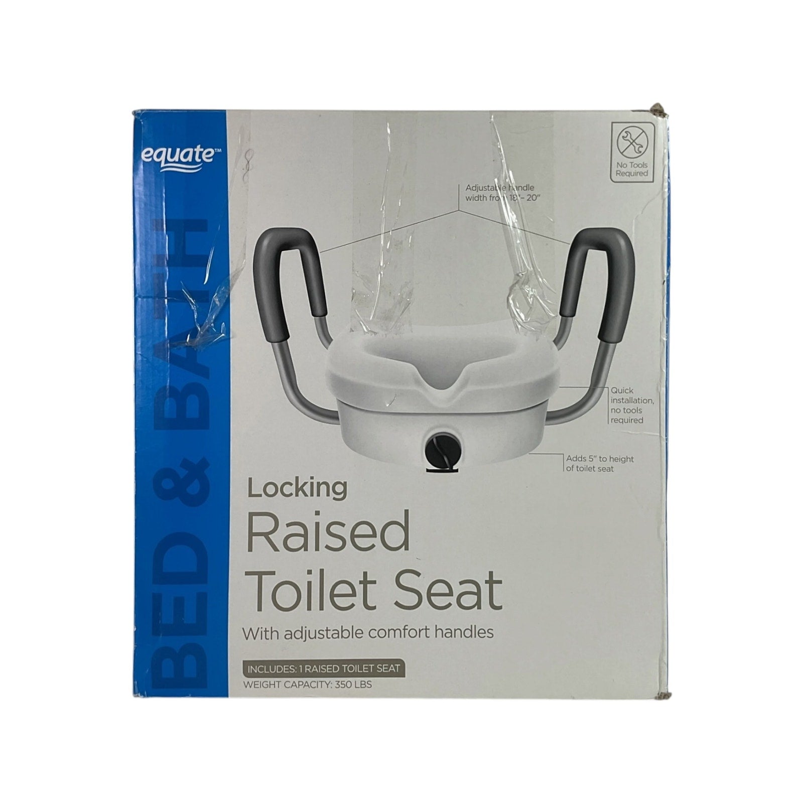 Asiento de inodoro elevado (Equate)