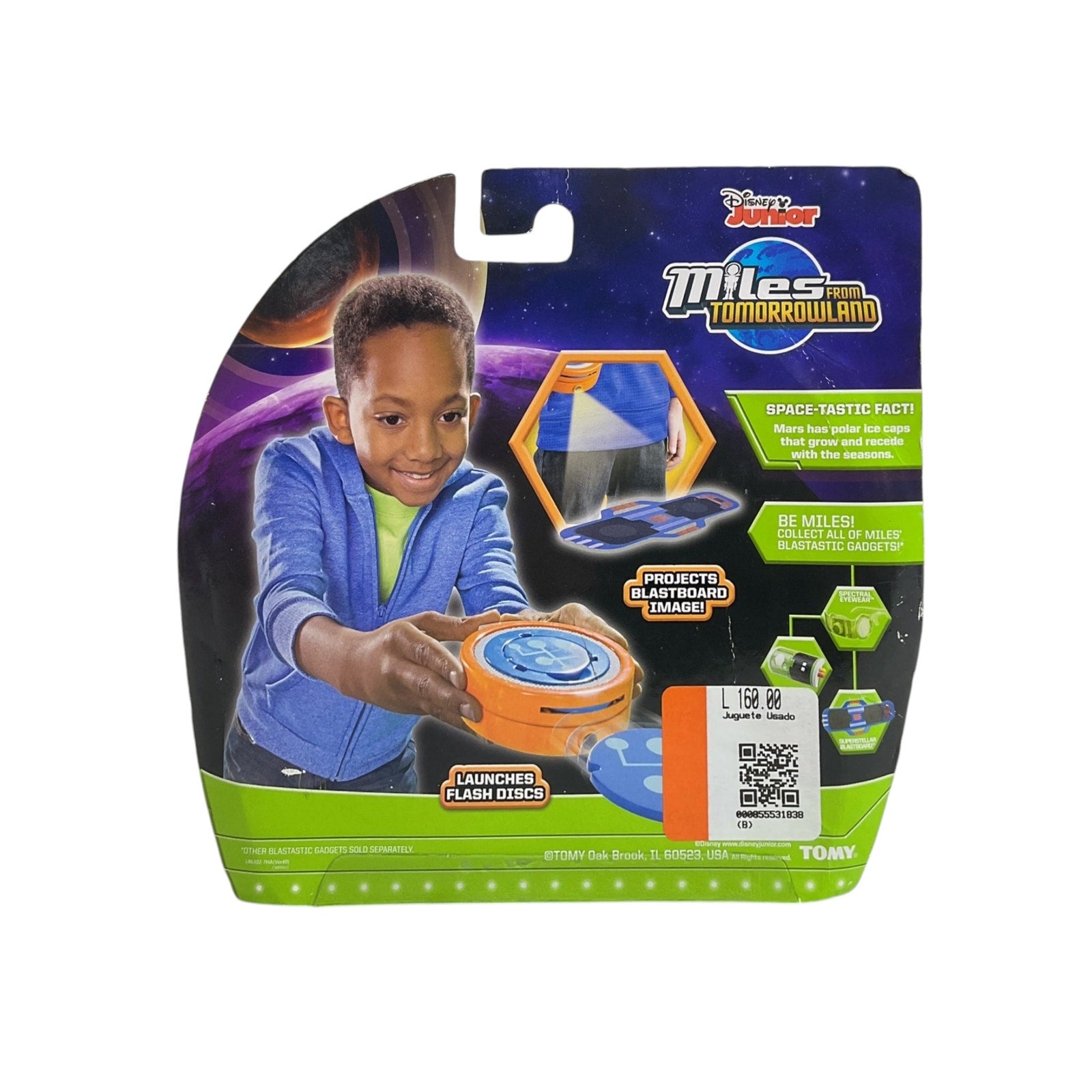 lanzador de discos "Blastbuckle" de la serie Miles del Mañana (Disney)