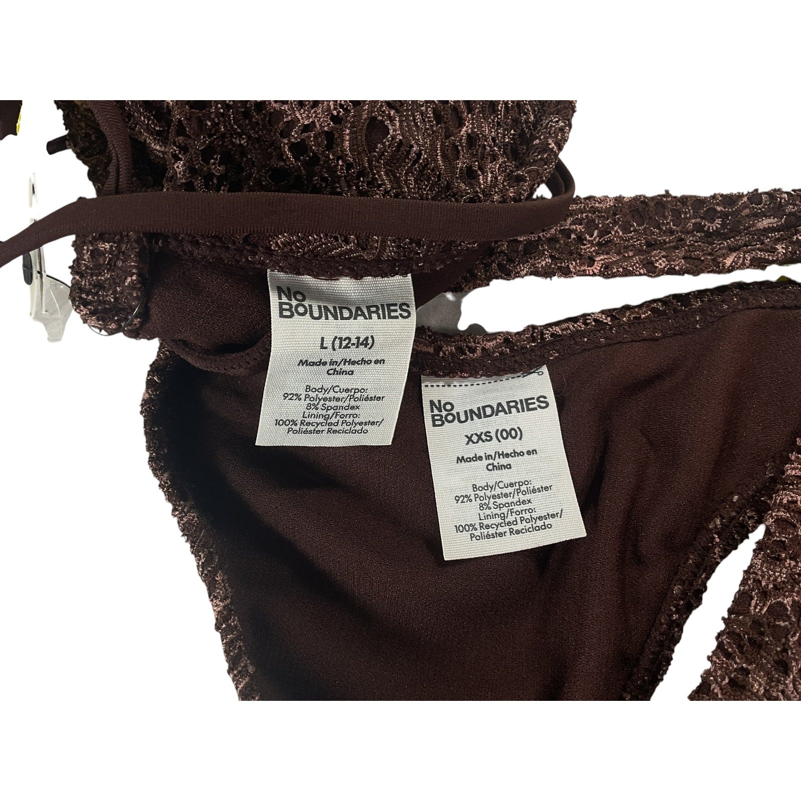 Traje de baño niña 12-14 (No Boundaries)