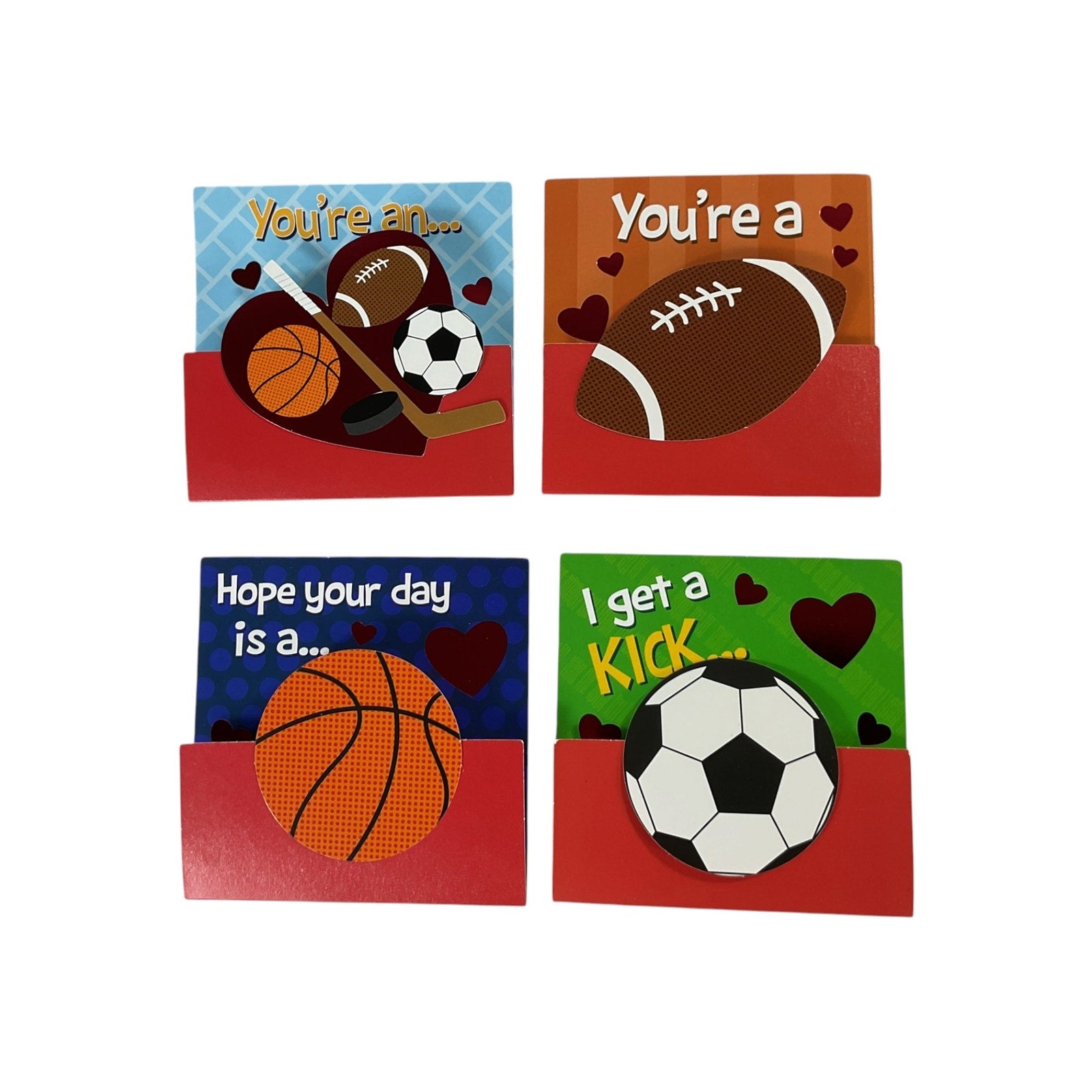 Tarjetas desplegables (Red & Pink)