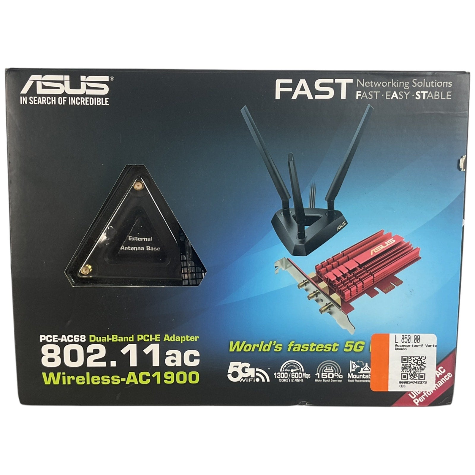 tarjeta de red interna Wi-Fi para computadora (ASUS)