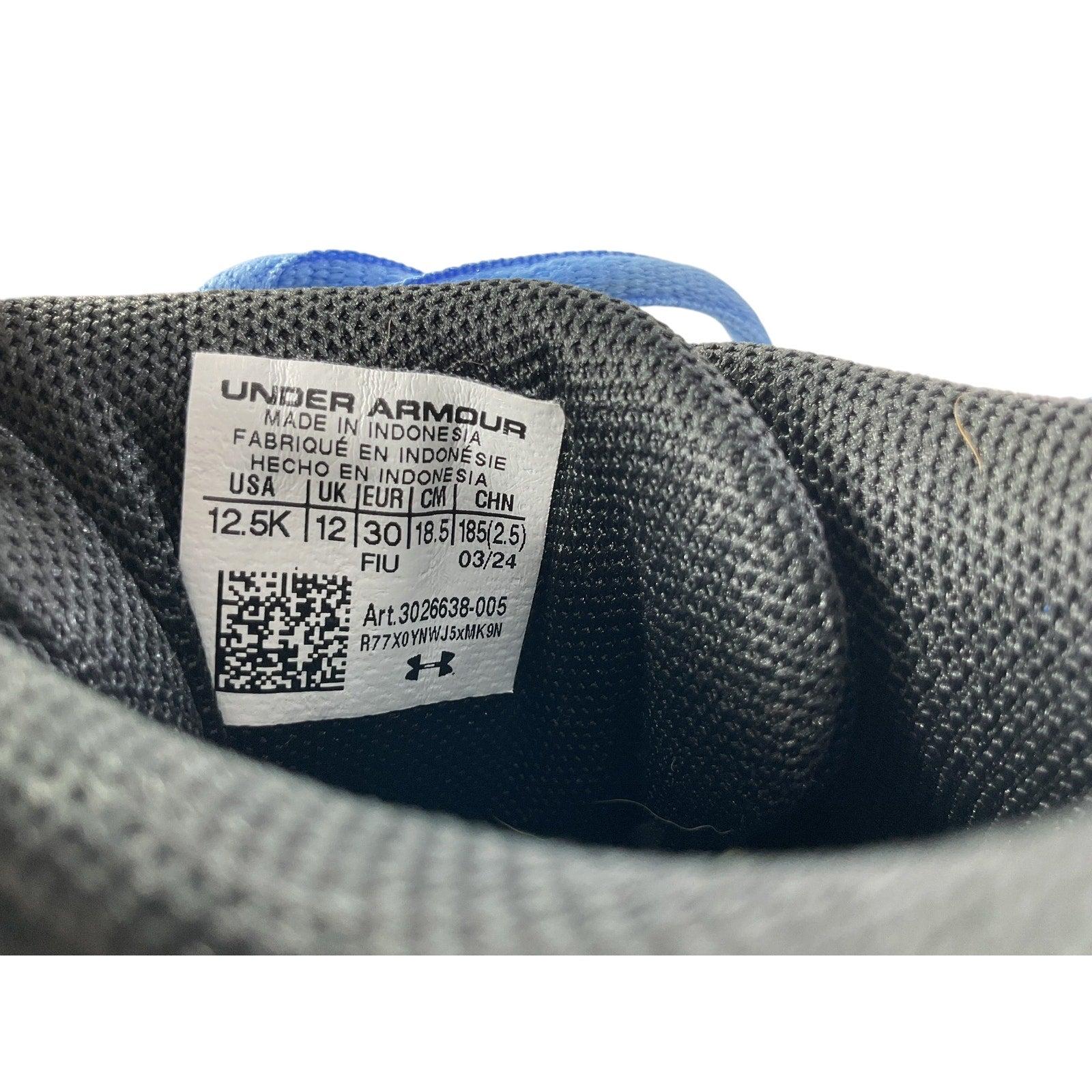 Tenis Niño 12.5K (Under Armour)