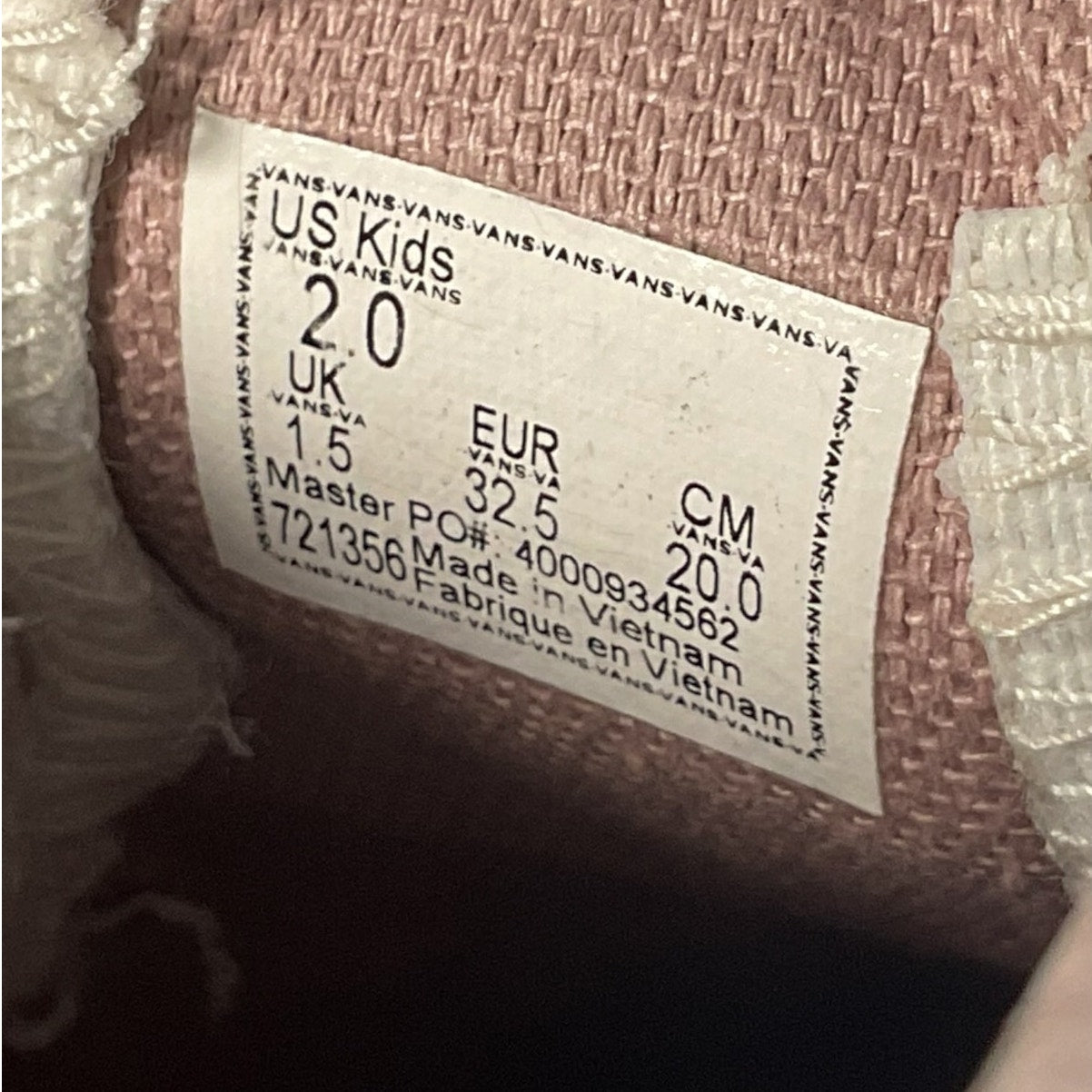 Tenis Niña 2 (VANS)