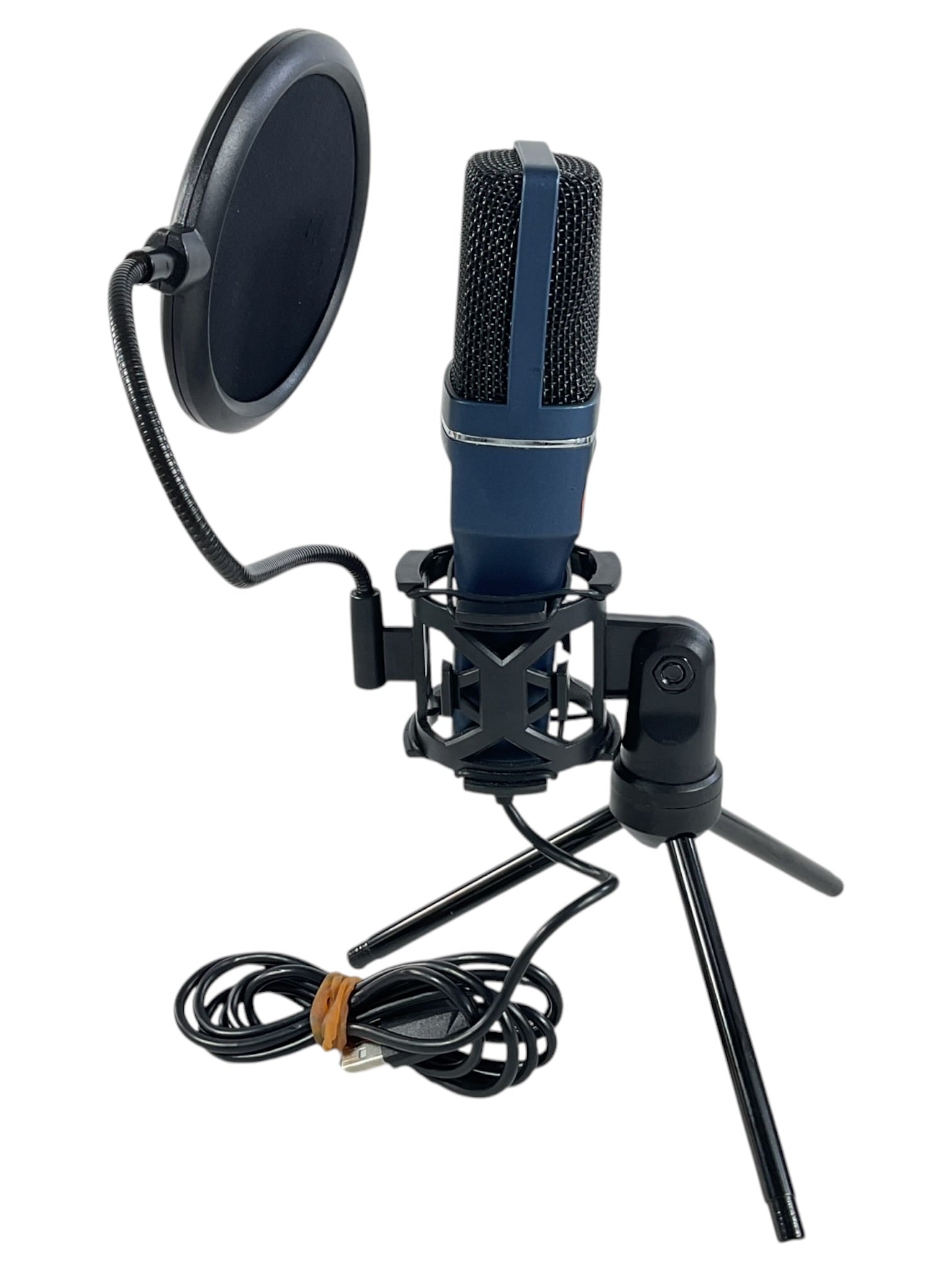 Micrófono de condensador USB con soporte y filtro pop (TONOR)