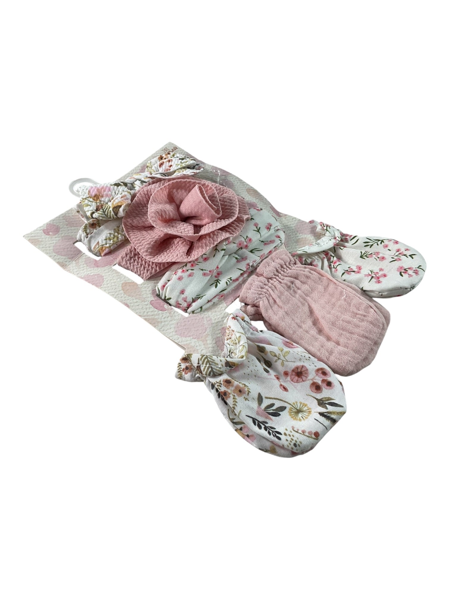 Set de diademas y guantes niña 0-3M (Danbar)