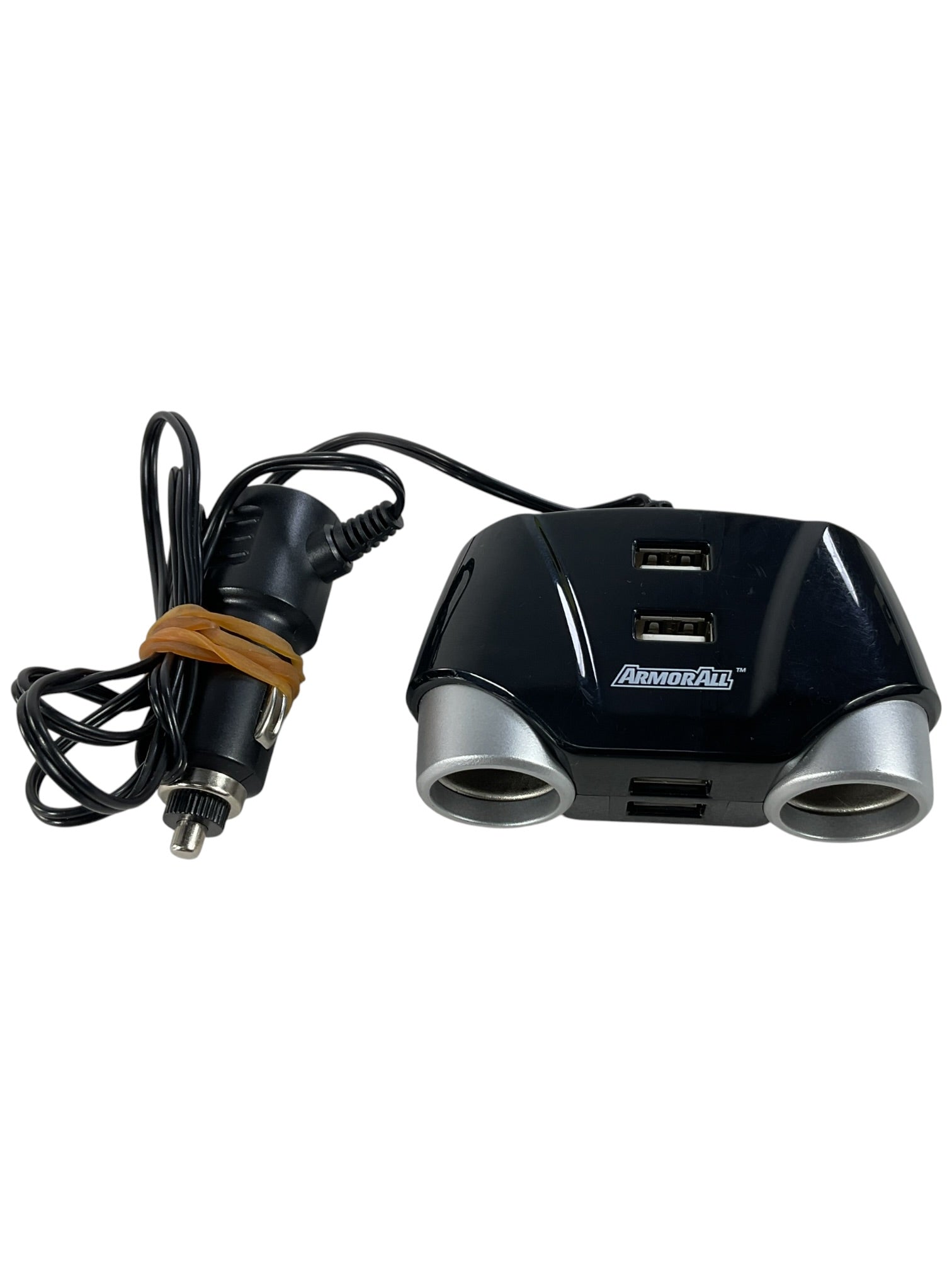 Adaptador de corriente para carro (de 12V a USB y toma DC)