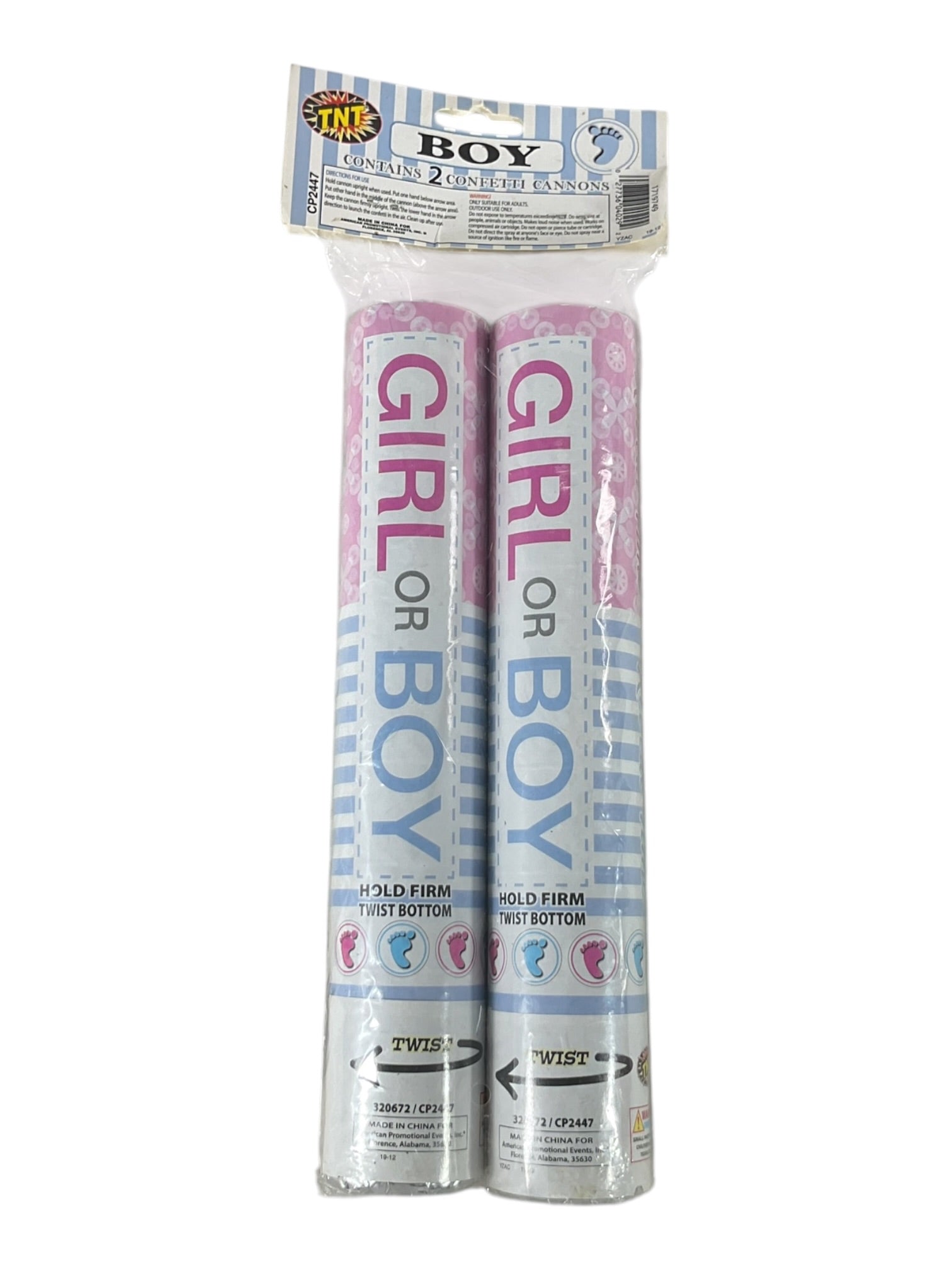Set de Confeti para revelación de genero (Niño)