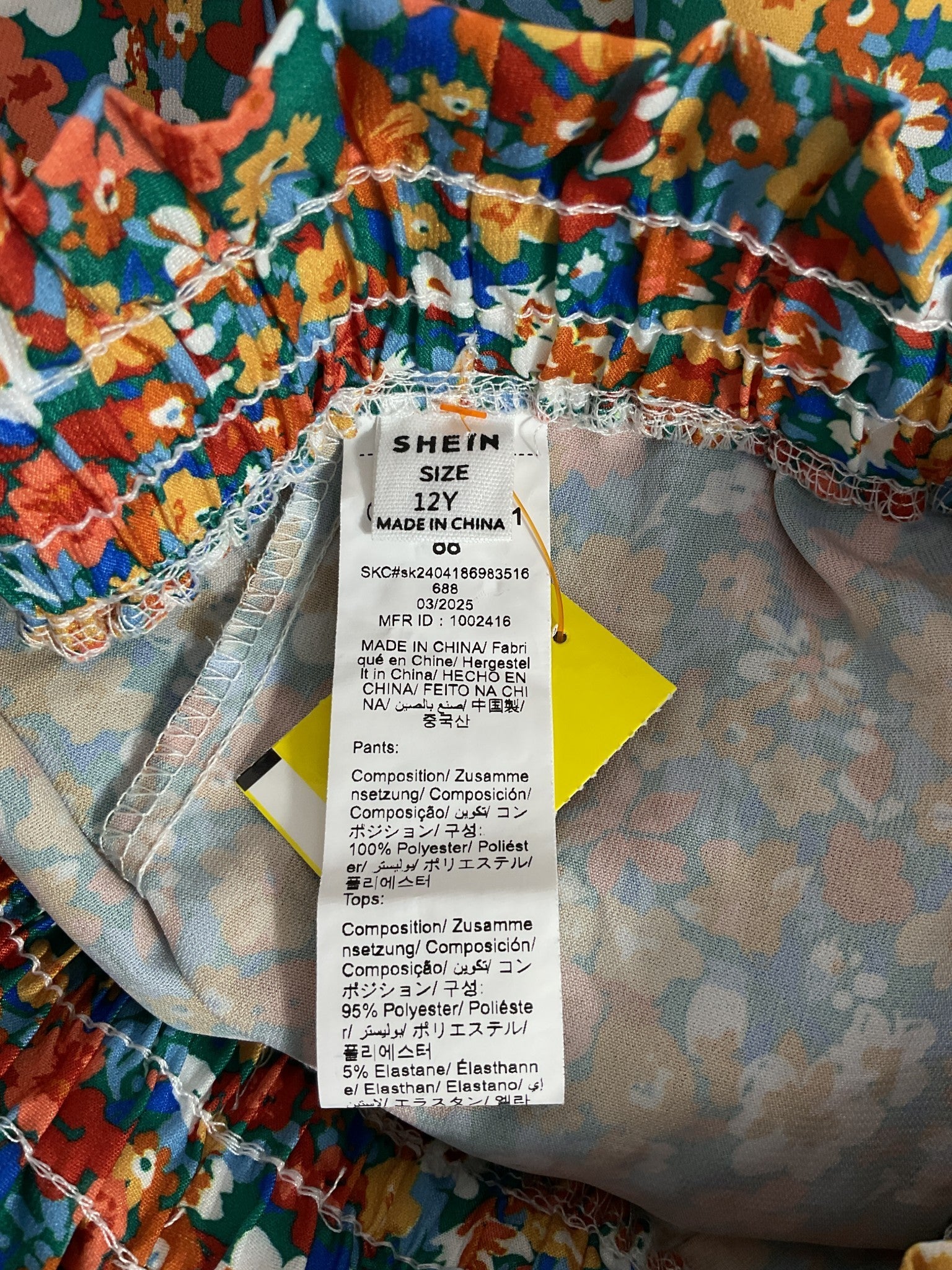 Short niña 12Y (Shein)