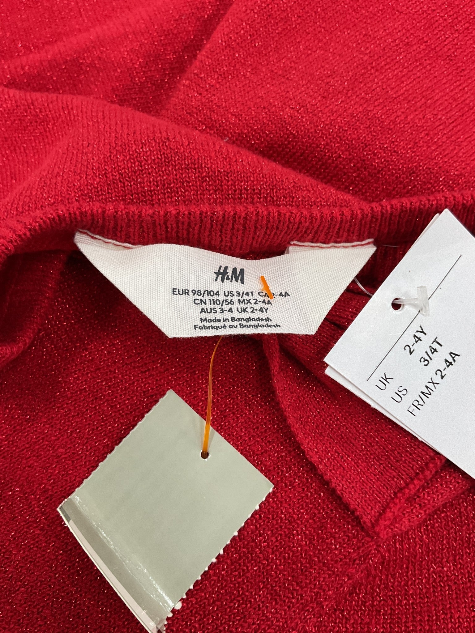 Vestido niña 3-4T (H&M)