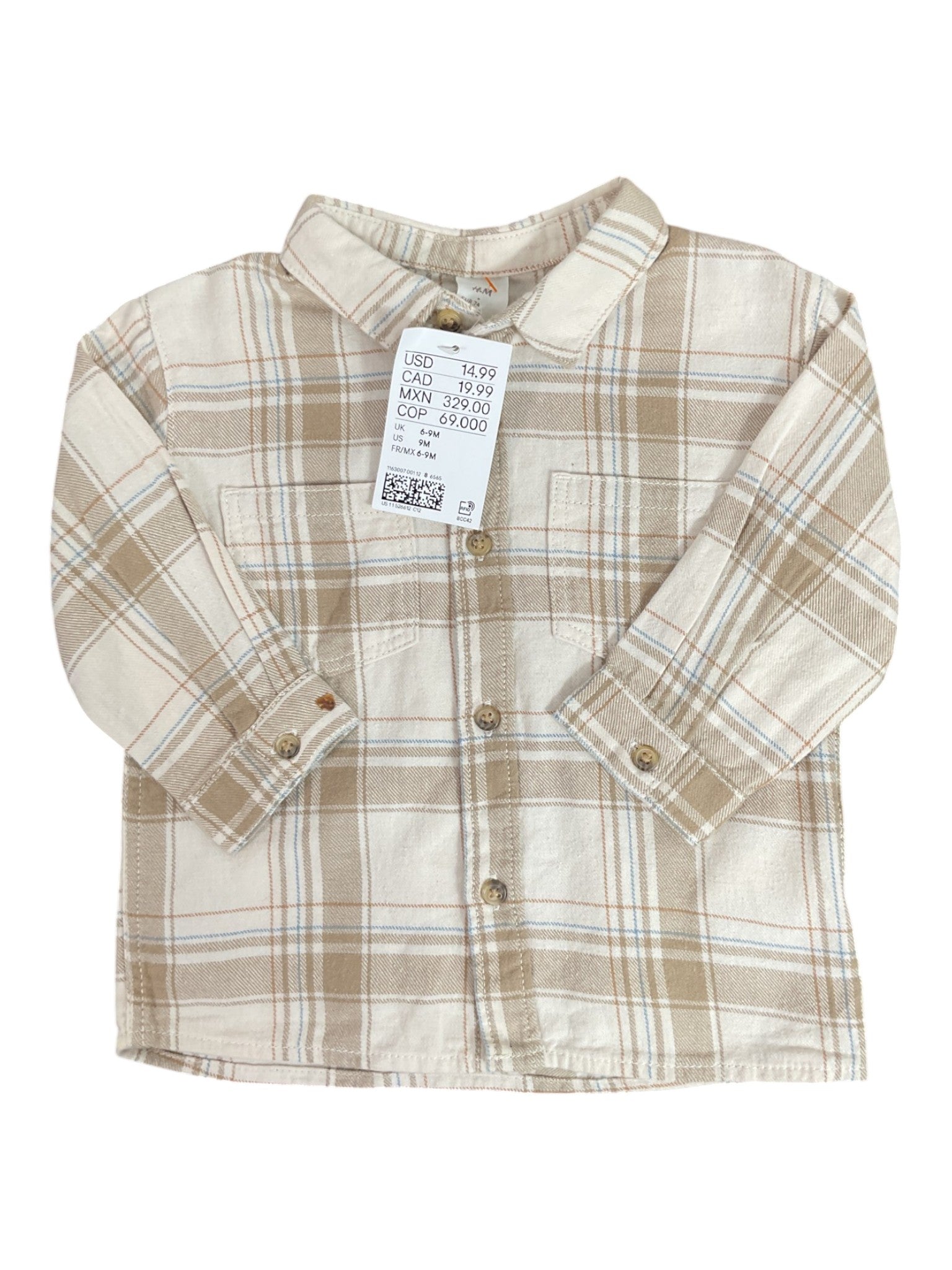 Camisa  Niño 6/9M (H&M)