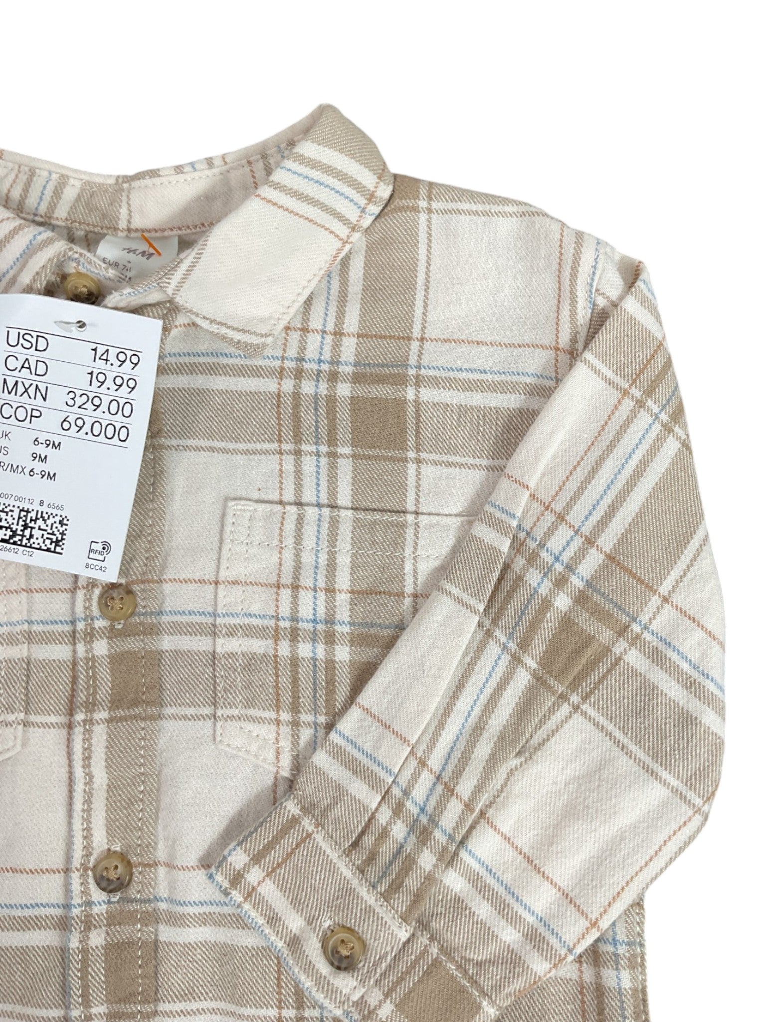 Camisa  Niño 6/9M (H&M)