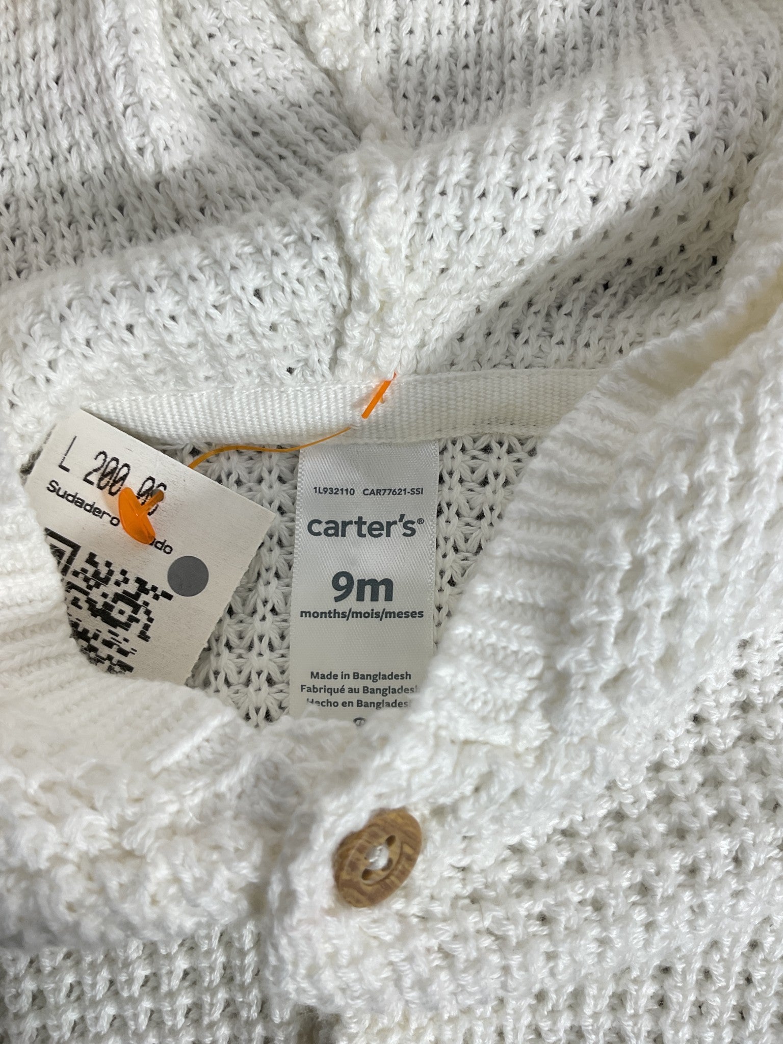 Sudadero Niño 9M (CARTER'S)