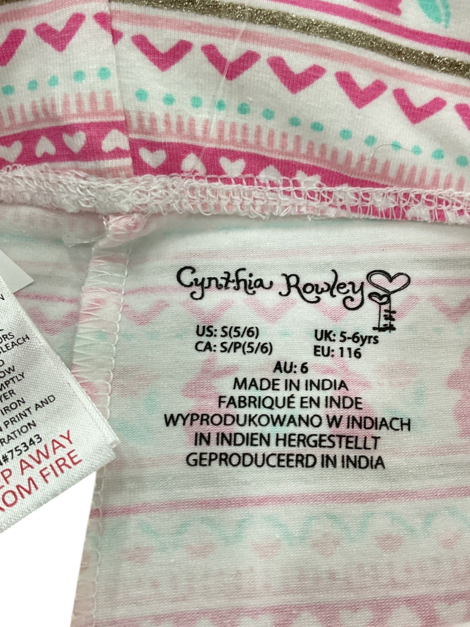 Pantalón niña 5-6 (Cynthia Rowley)