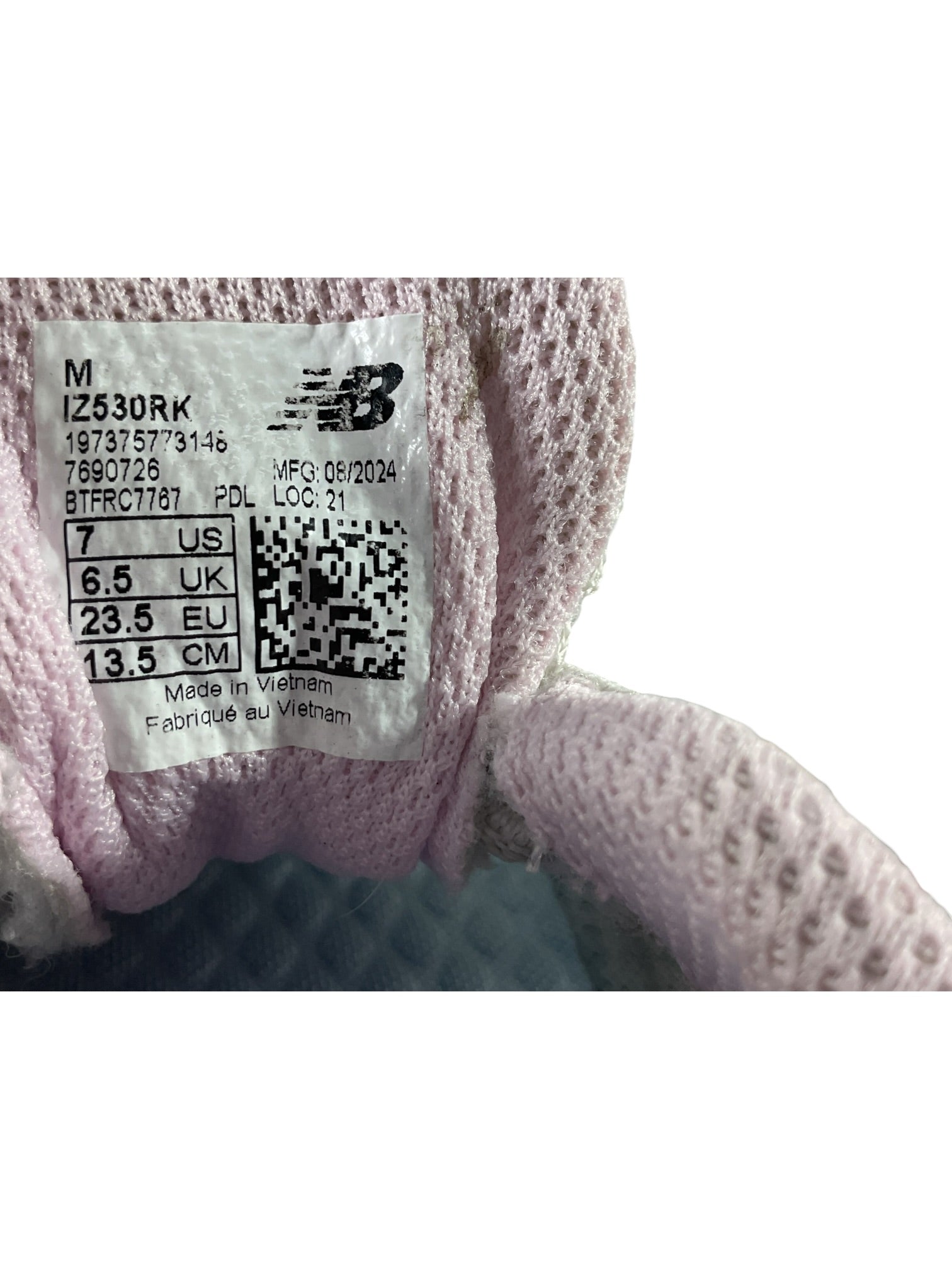 Tenis niña 7 (New Balance)