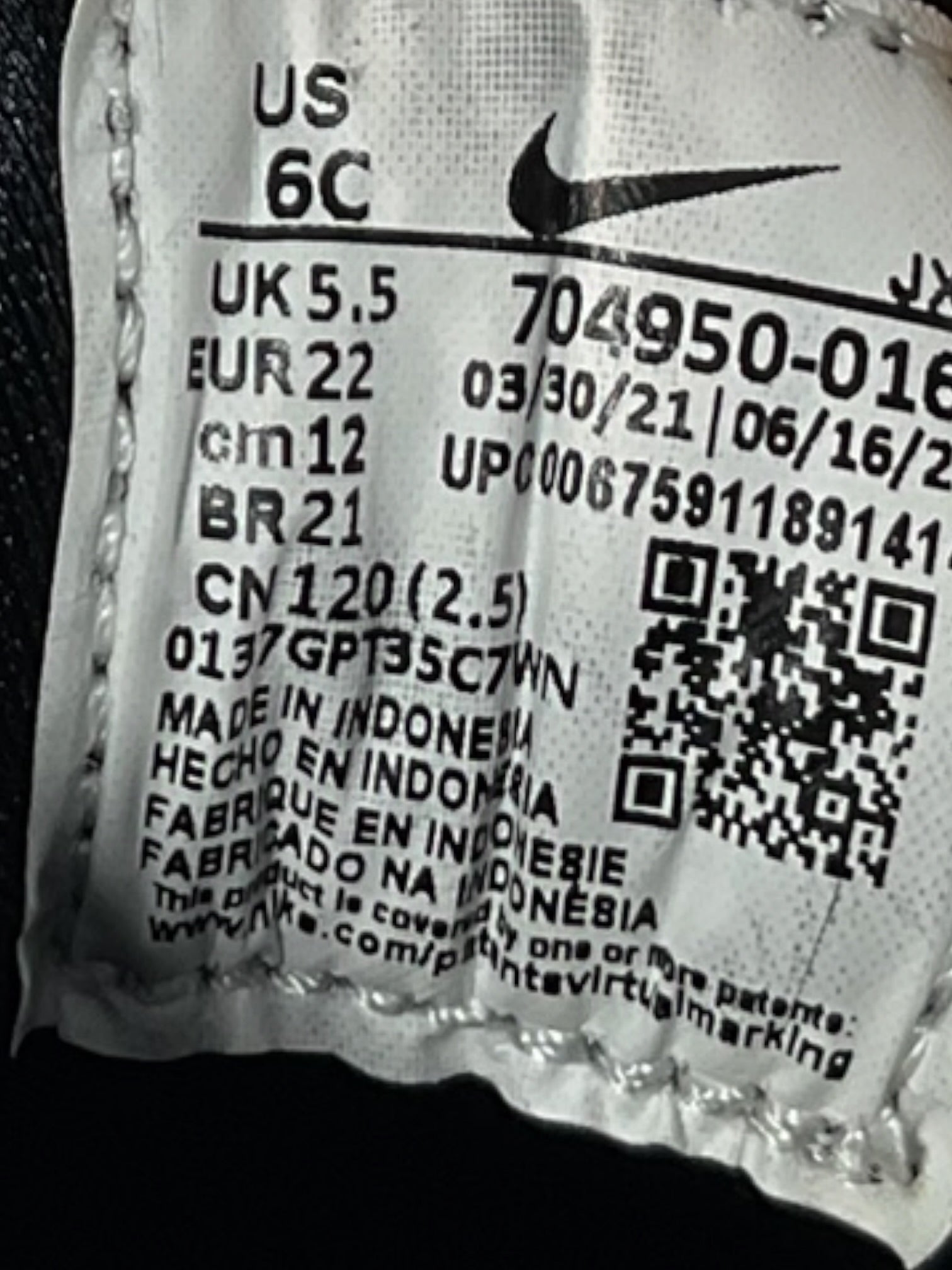 Tenis niño 6C (Nike)