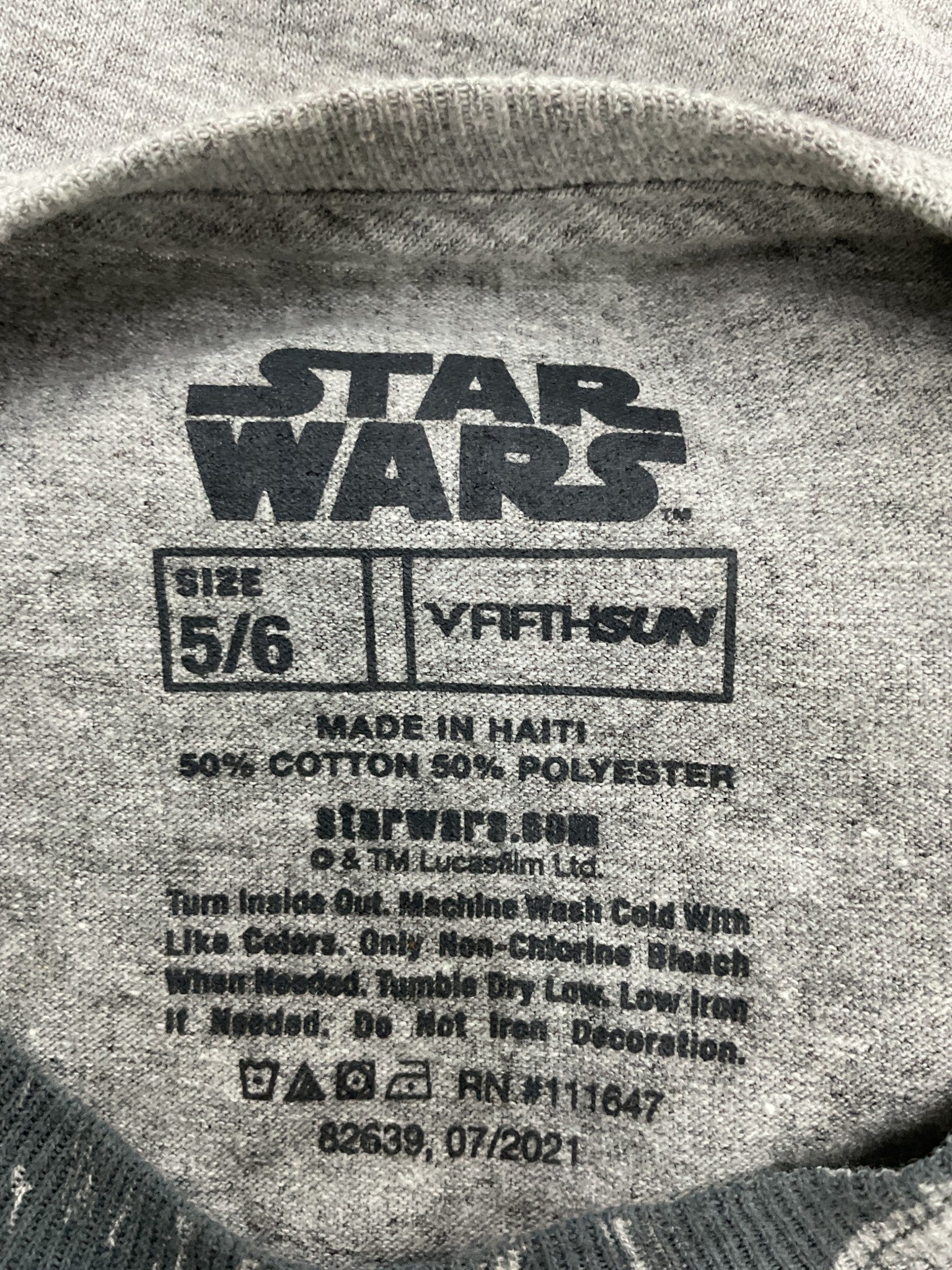 Camisa Niño 5/6 (STAR WARS)