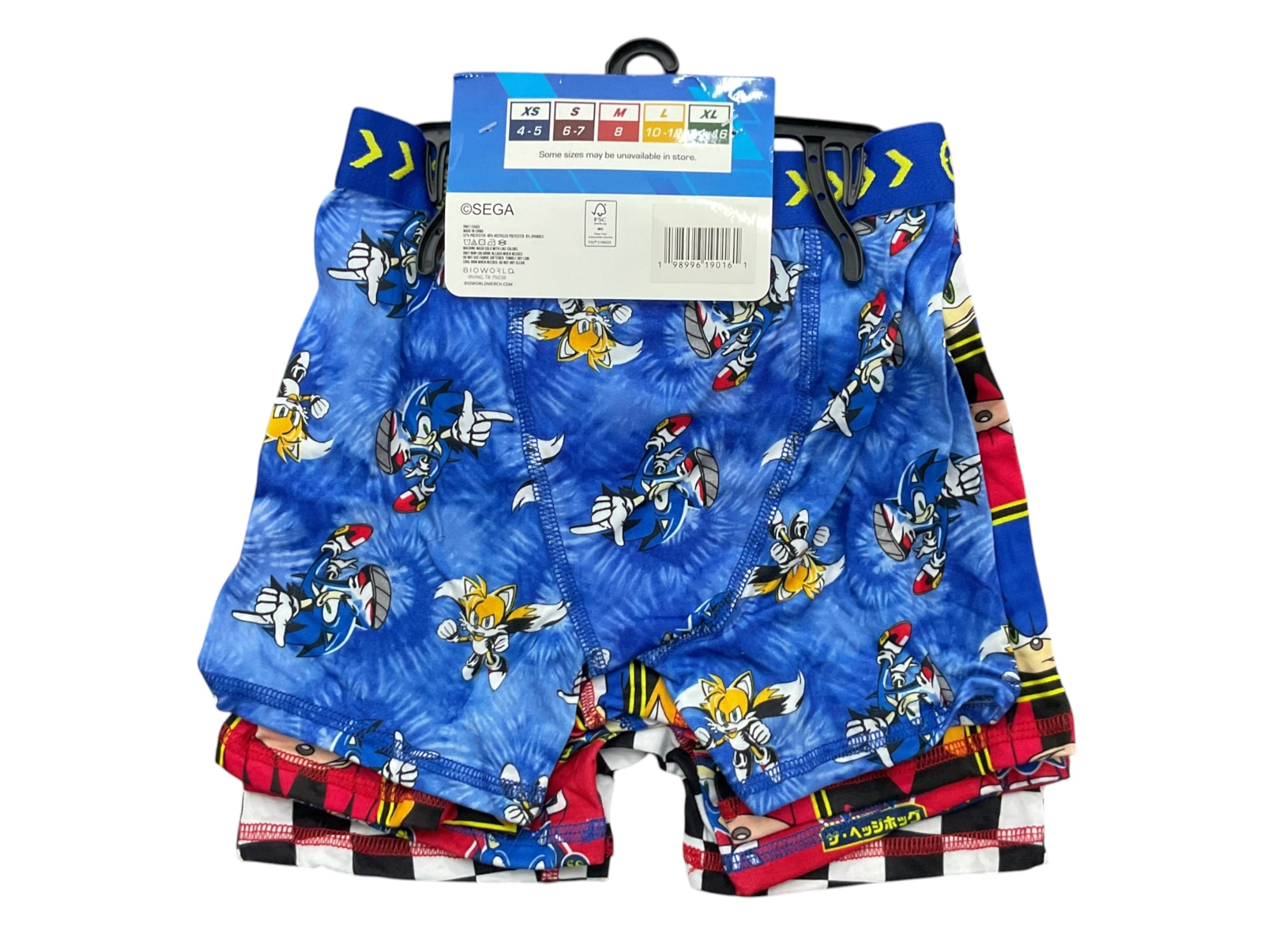 ropa interior Niño S (SONIC)