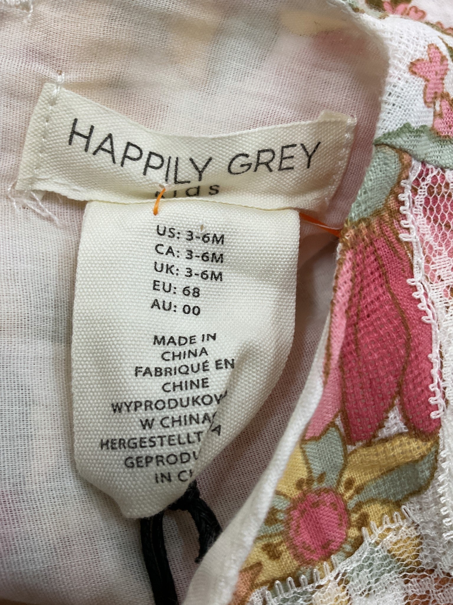 Vestido Niña 3/6M (HAPPILY GREY)