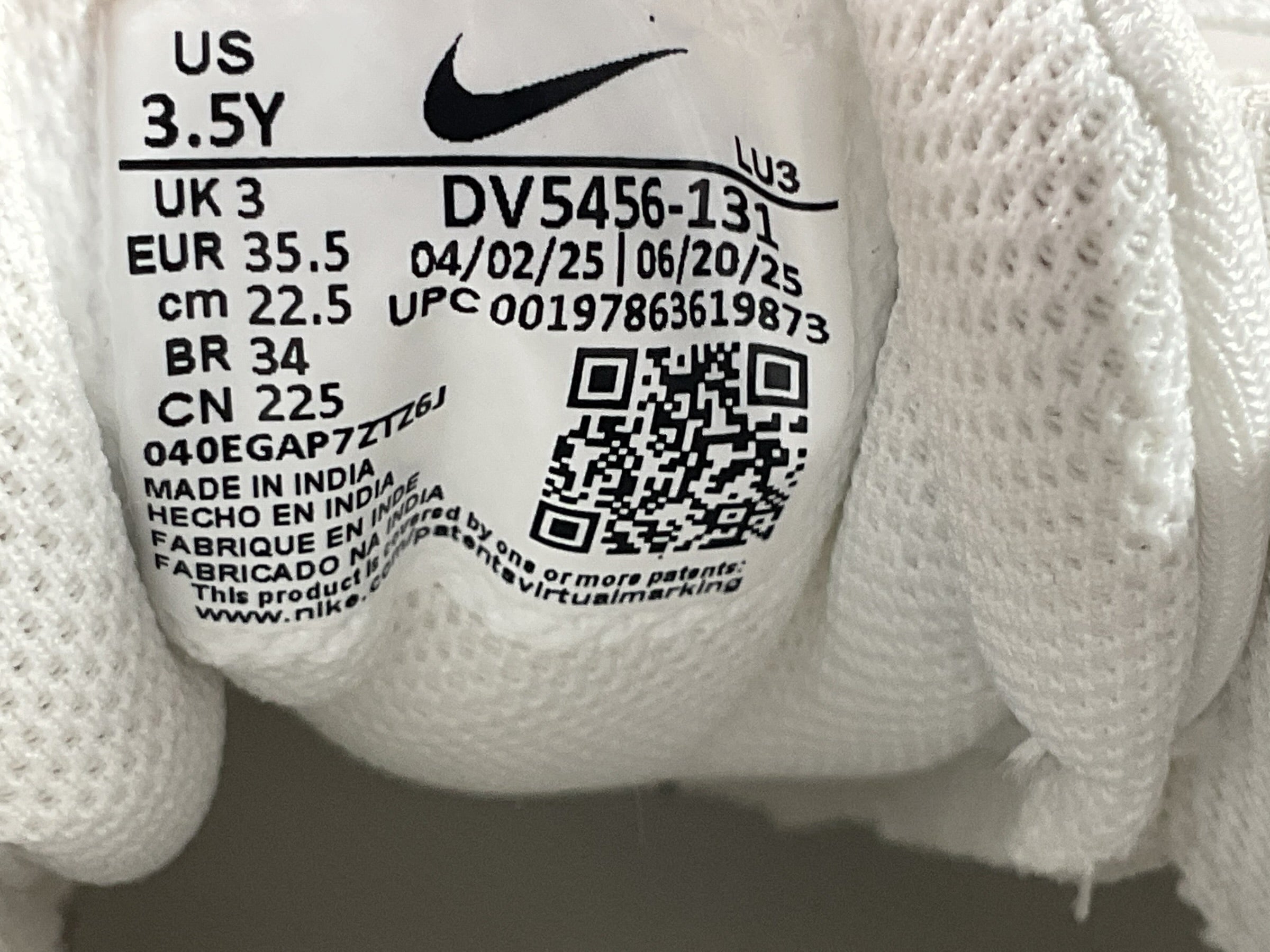 Tenis niño 3.5Y (Nike)
