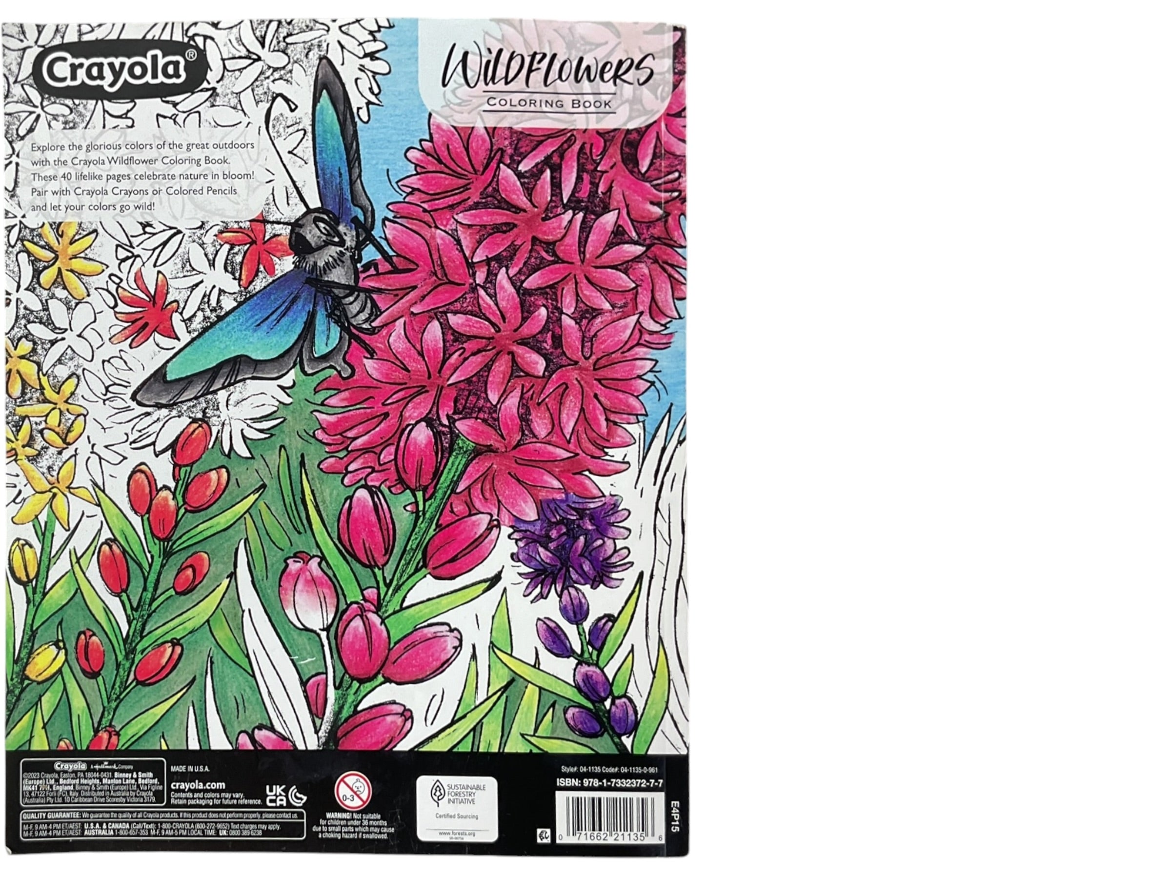 Libro para colorear (WILDFLOWERS)