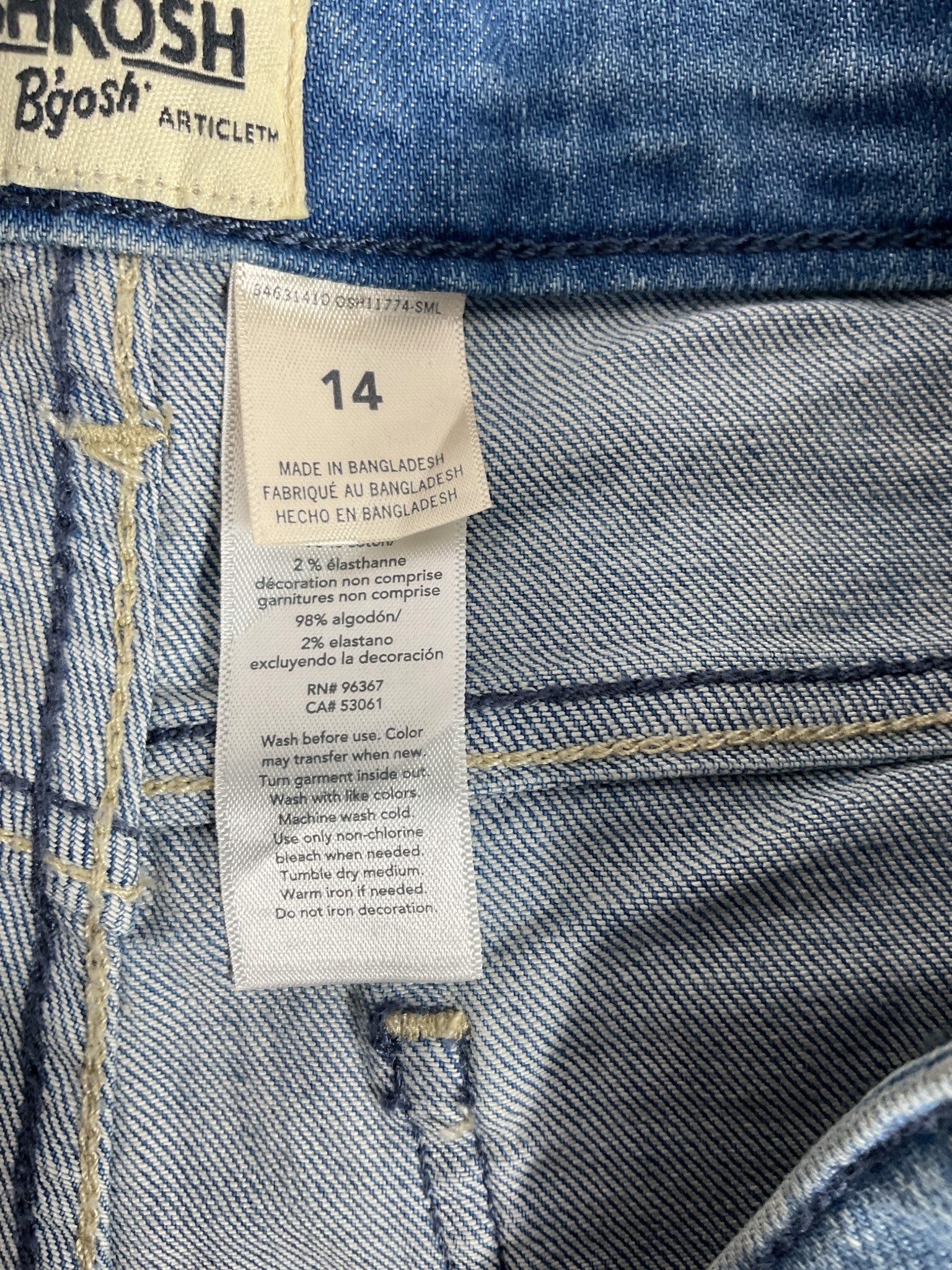 Short niño 14 (OshKosh)