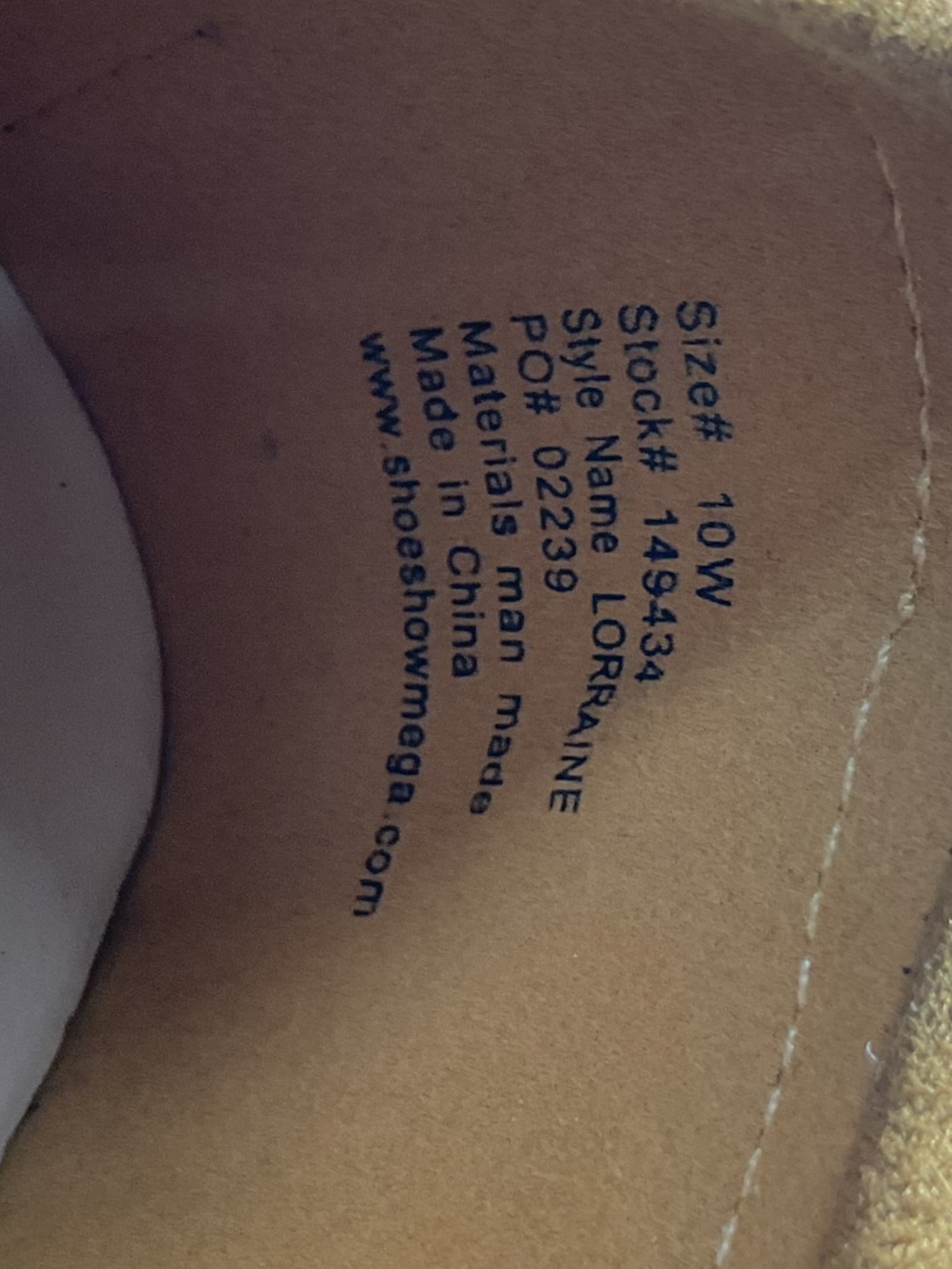 Zapato 10W (Sophia Taylor)