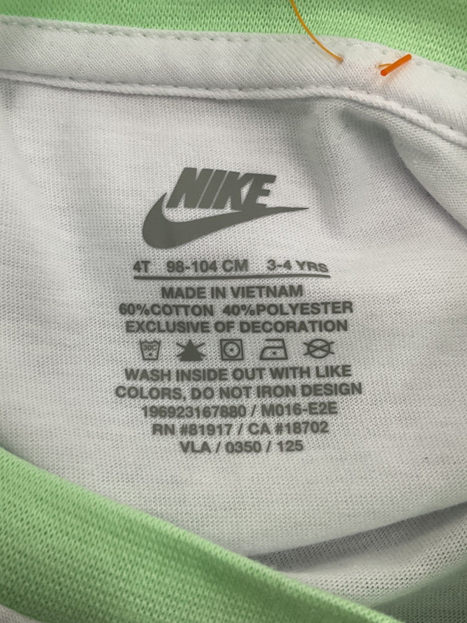 Camisa niño 4T (Nike)