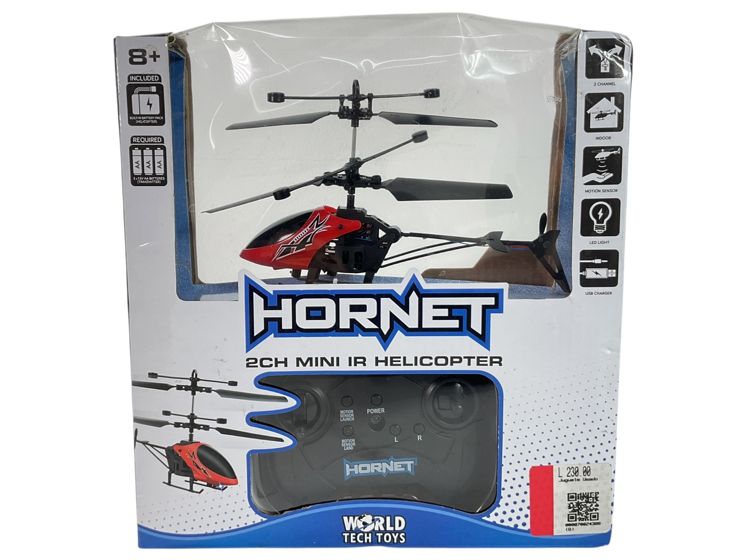 Helicóptero a control remoto (World Tech Toys)