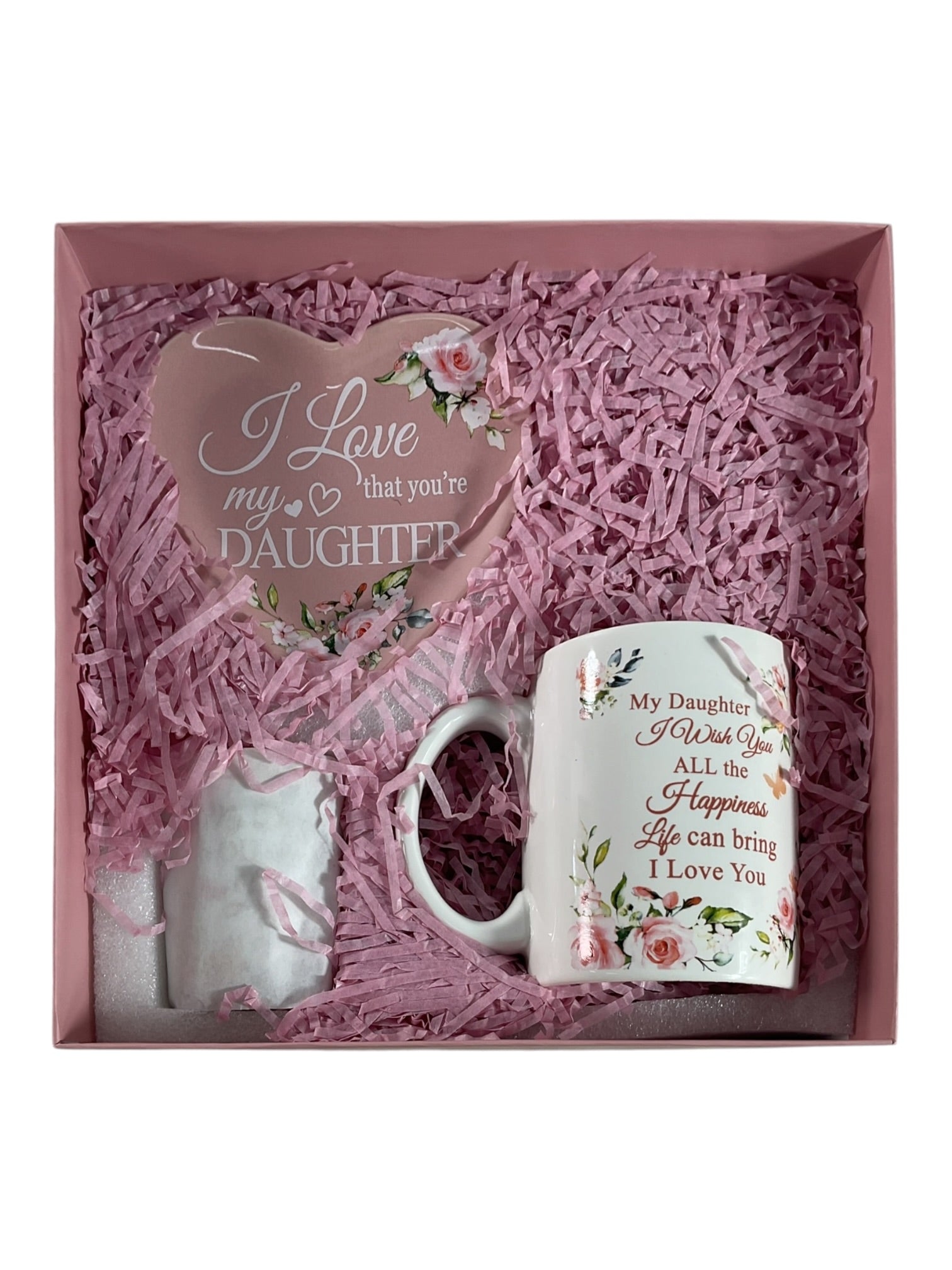 Set de taza, plato y candelero