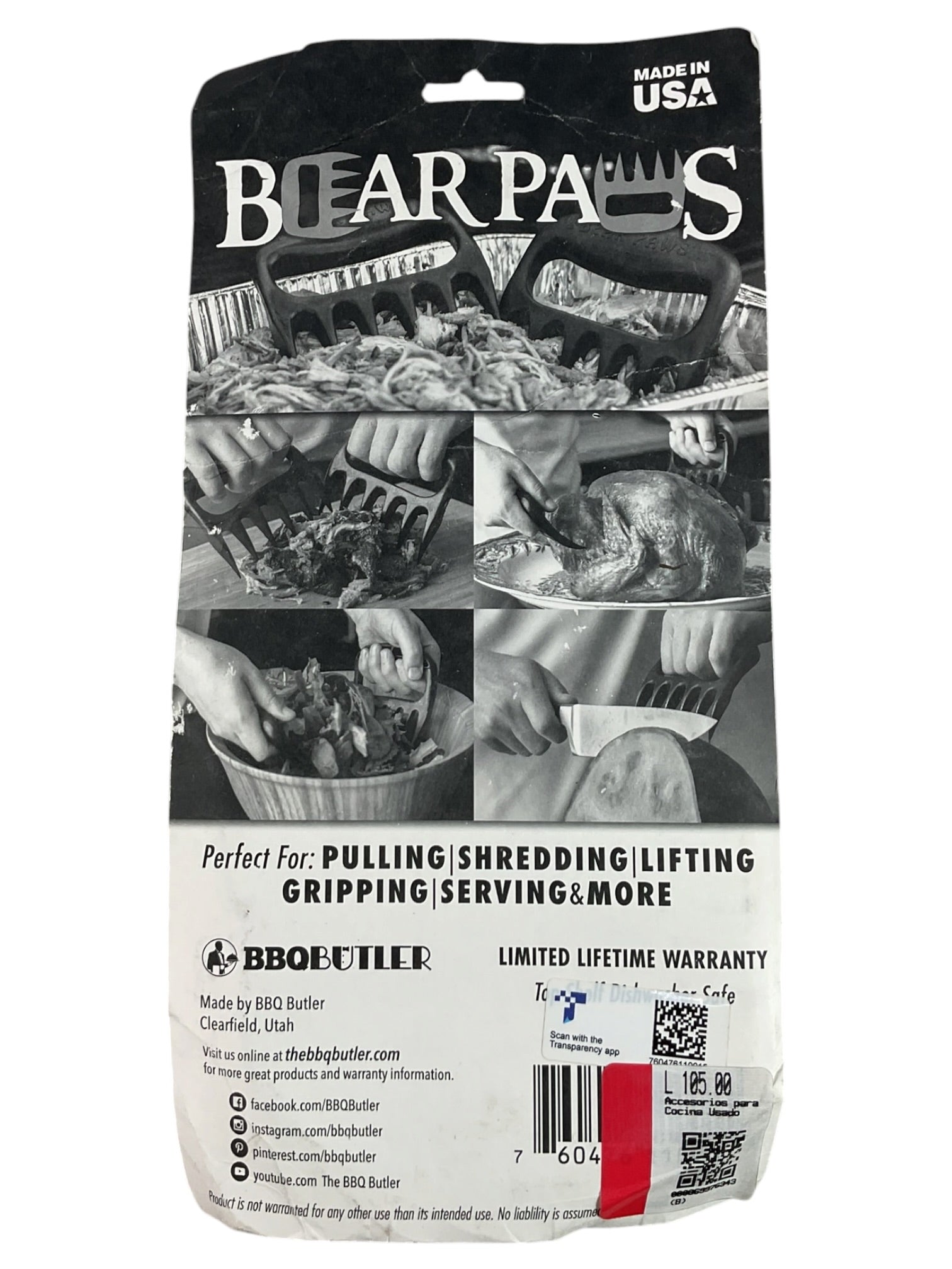 Garras trituradoras de carne