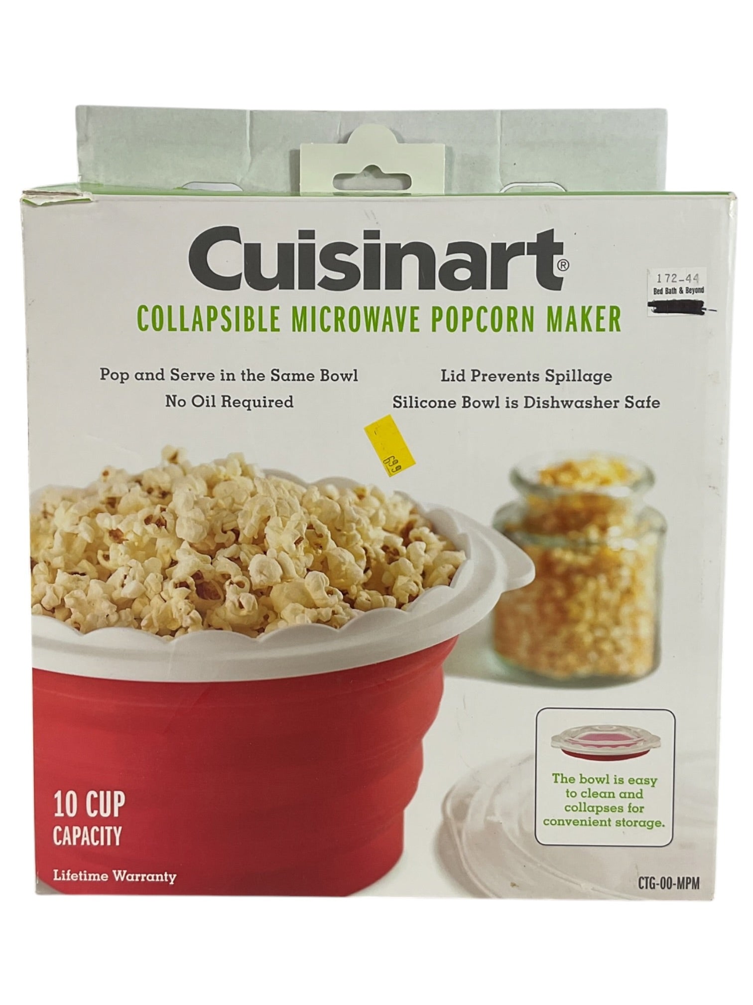 Recipiente para hacer palomitas en microondas (Cuisinart)