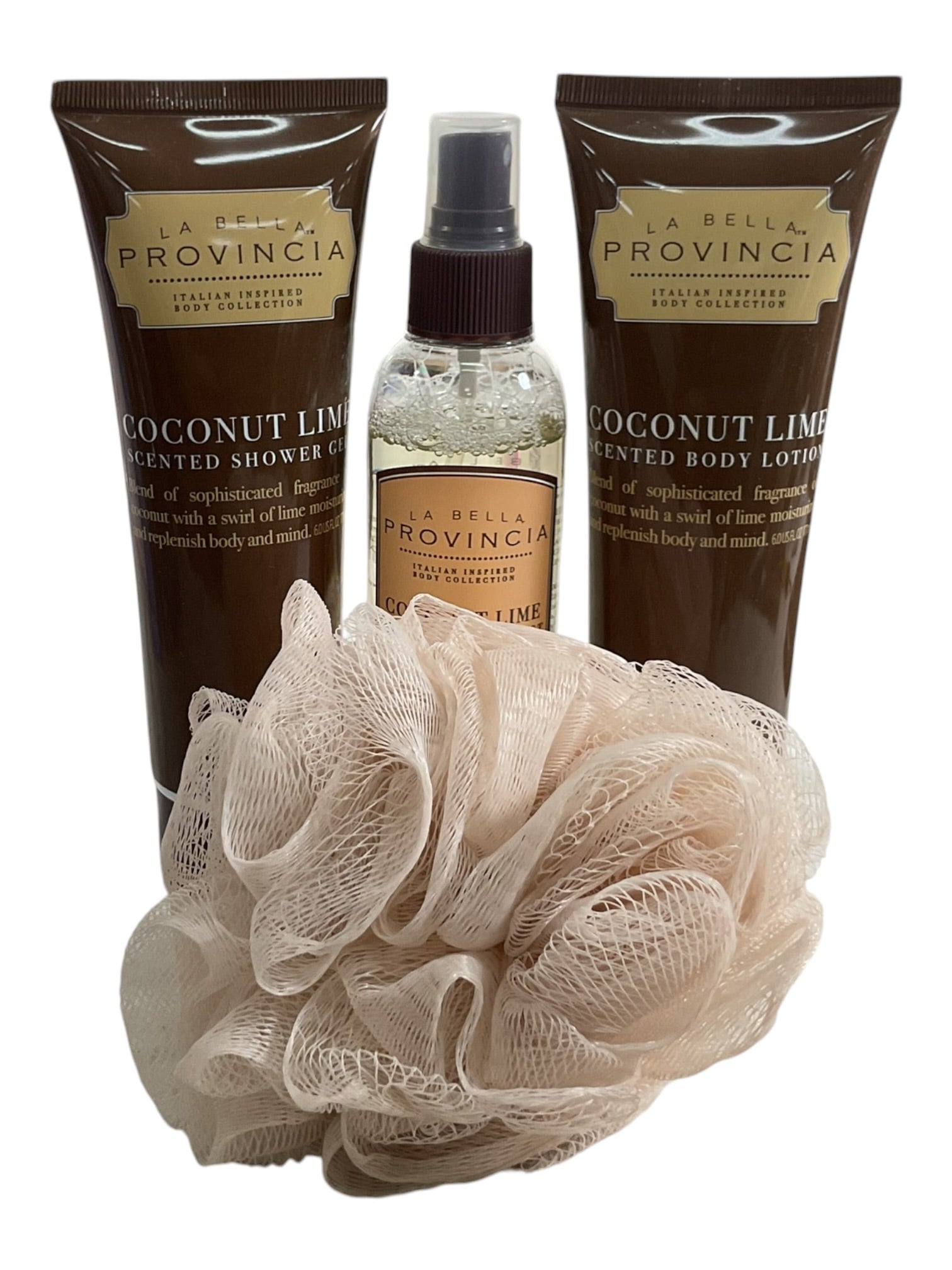 Set de Baño Coconut Lime (LA BELLA PROVINCIA)