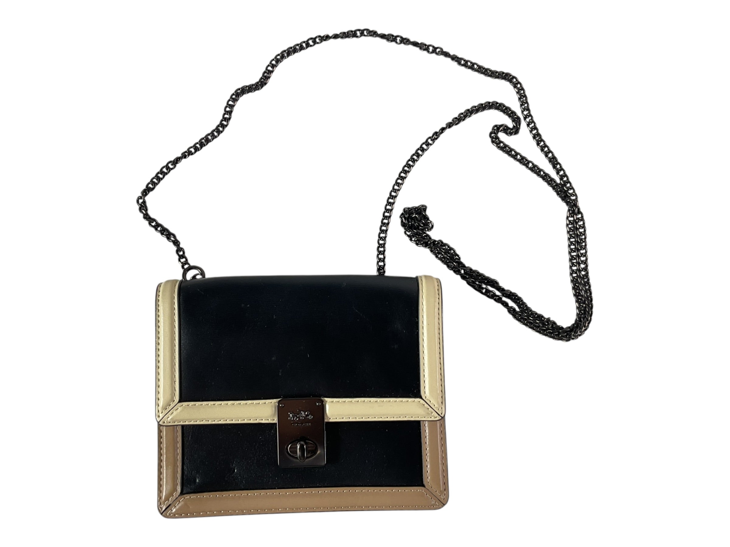 Bolsa Crossbody Tricolor Coach - Vista frontal