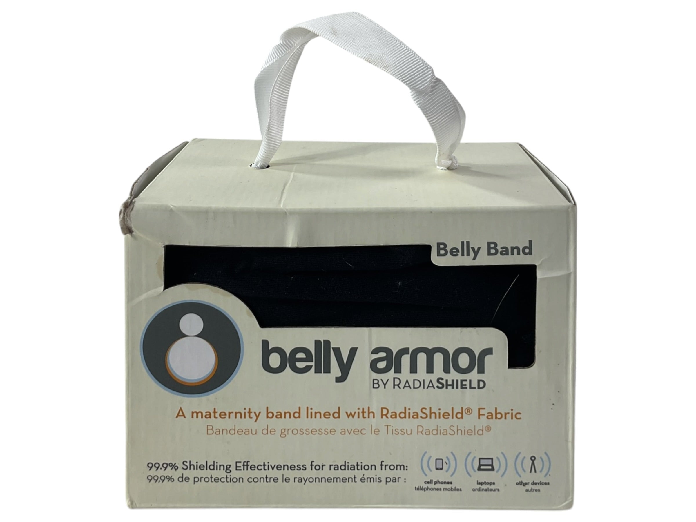 Belly Band Belly Armor by RadiaShield - caja del producto vista frontal