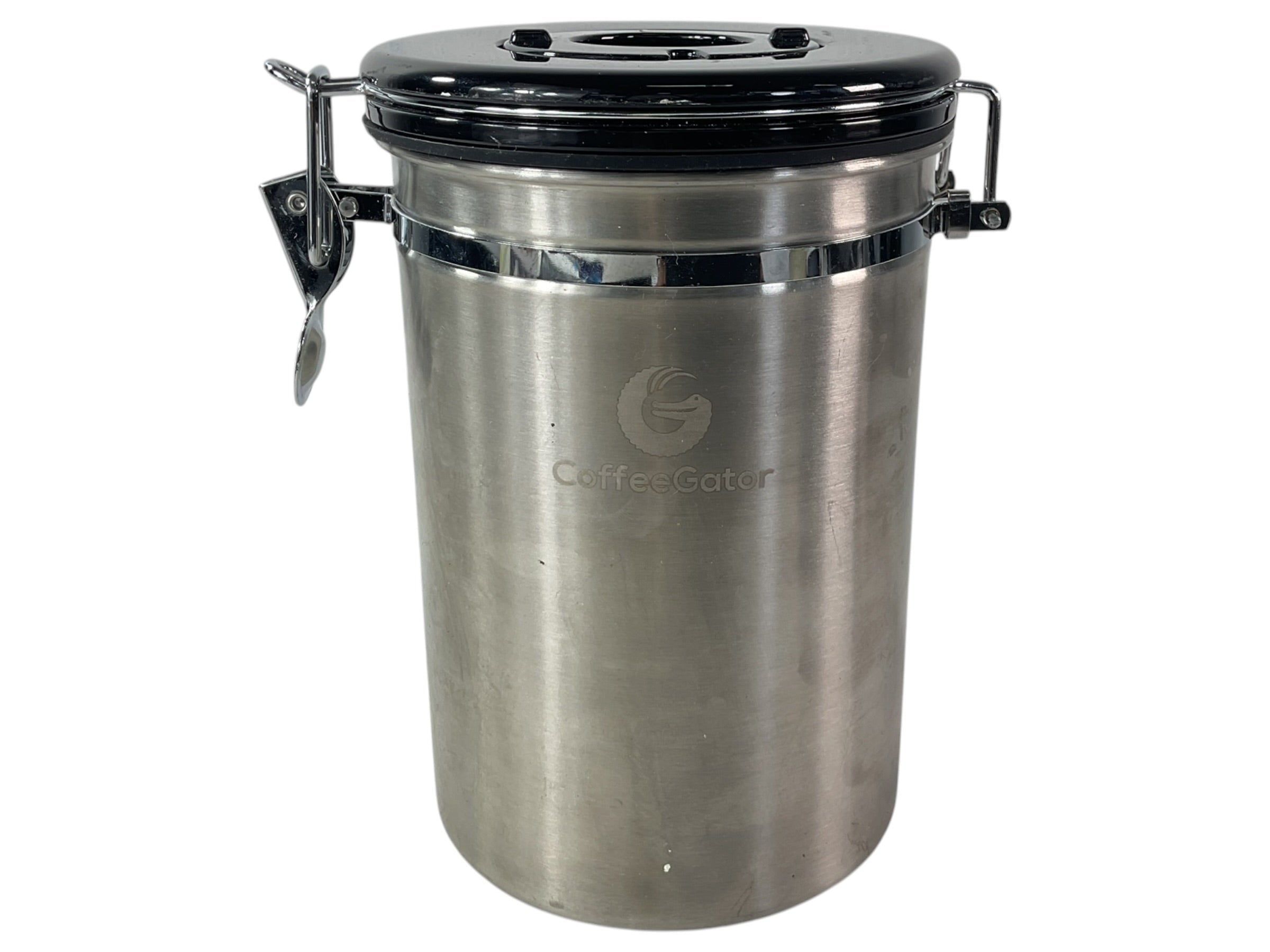 Recipiente Coffee Gator acero inoxidable vista frontal cerrado