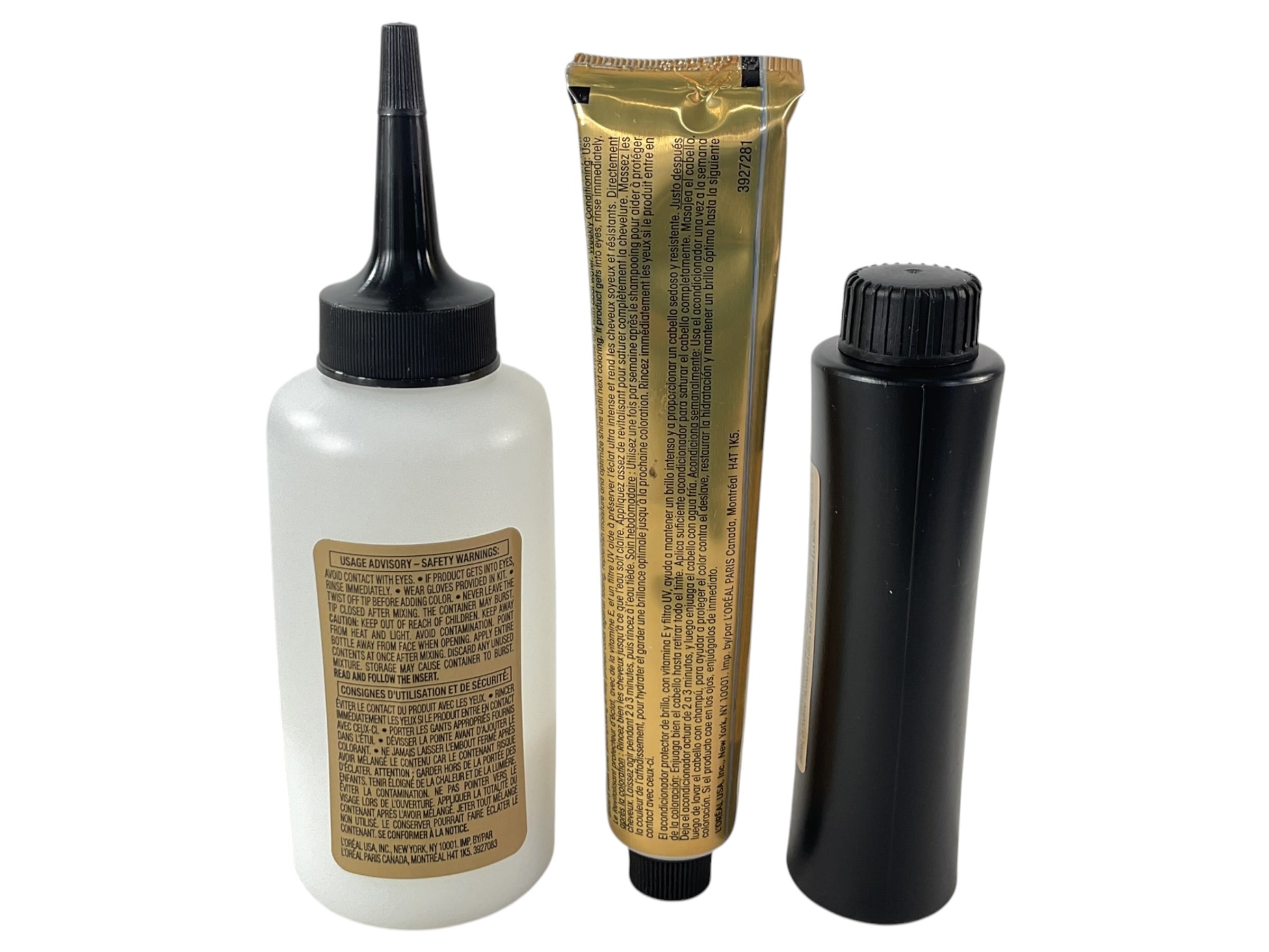 Componentes kit tinte L'Oréal Superior Preference 8S vista trasera
