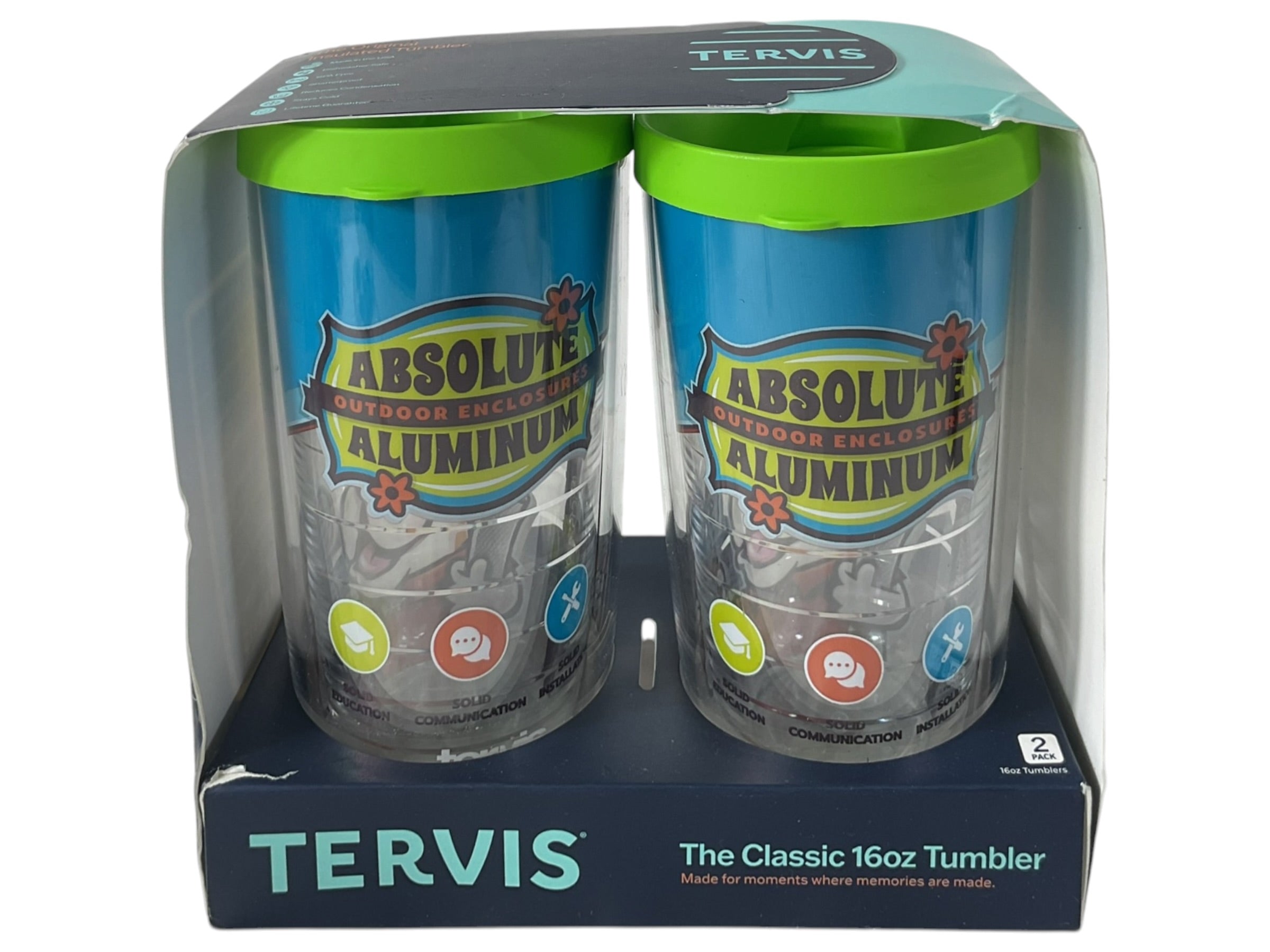 Set 2 vasos Tervis en caja empaque