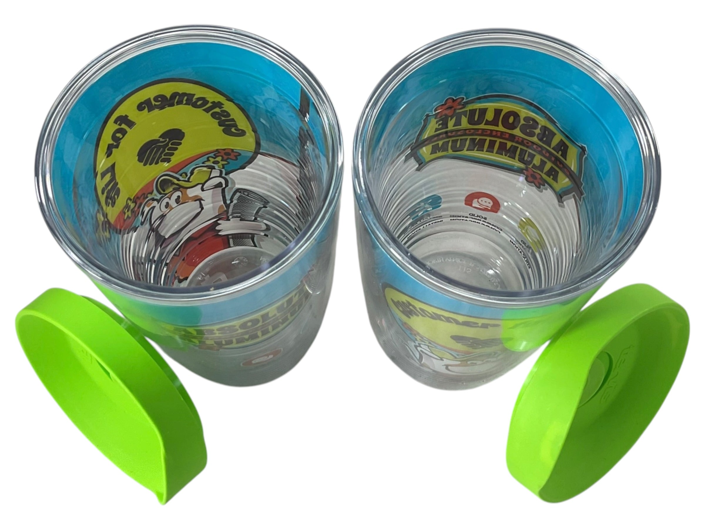 Set 2 vasos Tervis vista superior sin tapa