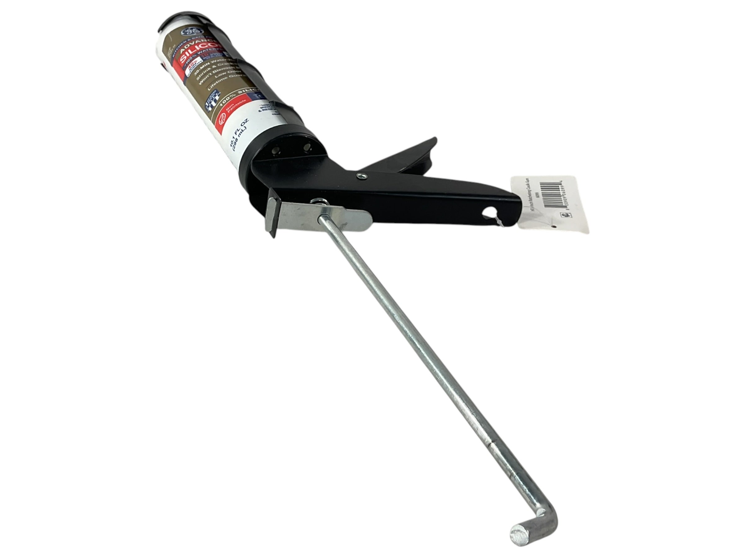 Kit silicona GE con pistola calafatear vista frontal