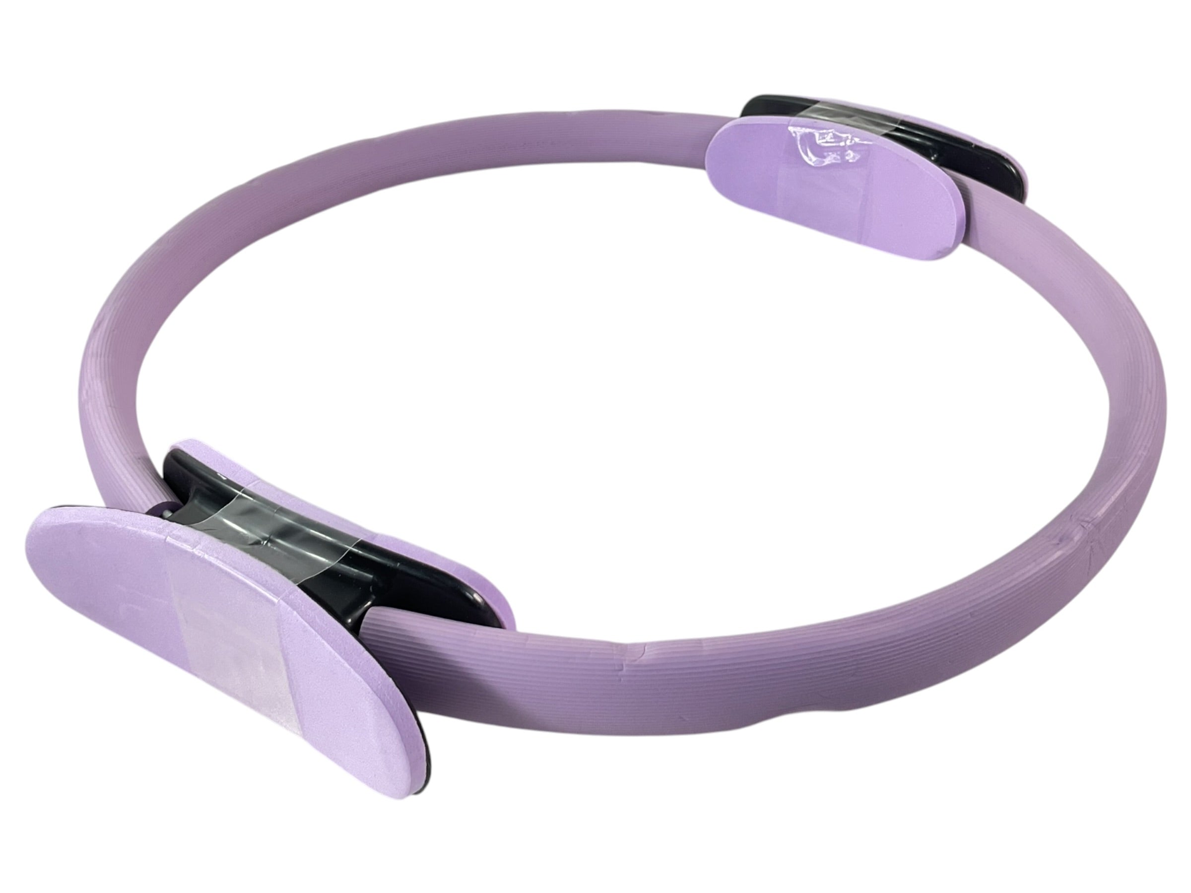 Aro de Pilates Magic Circle lila - vista lateral con almohadillas