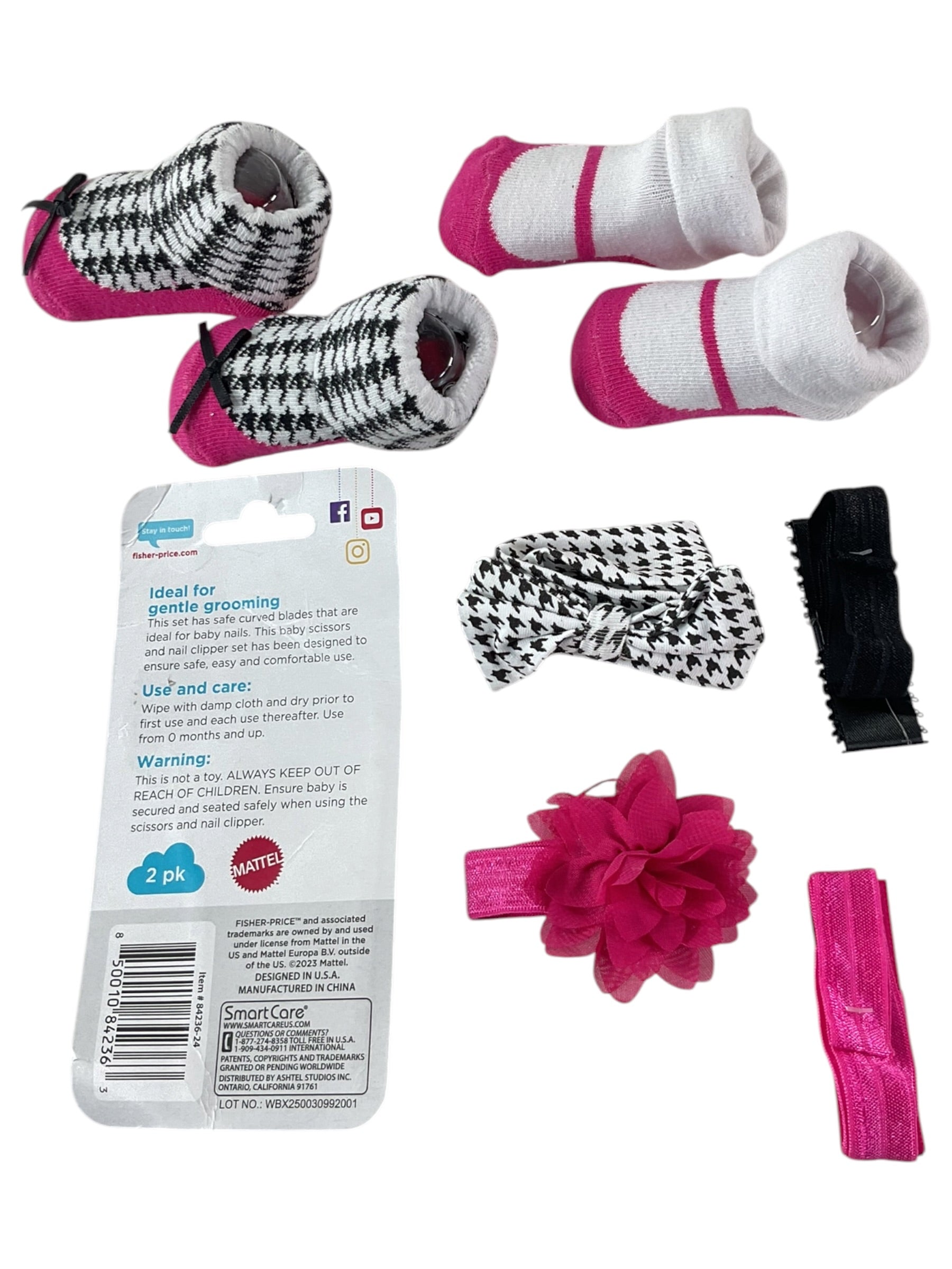 Accesorios para bebé con tijeras Fisher-Price y complementos para el cabello
