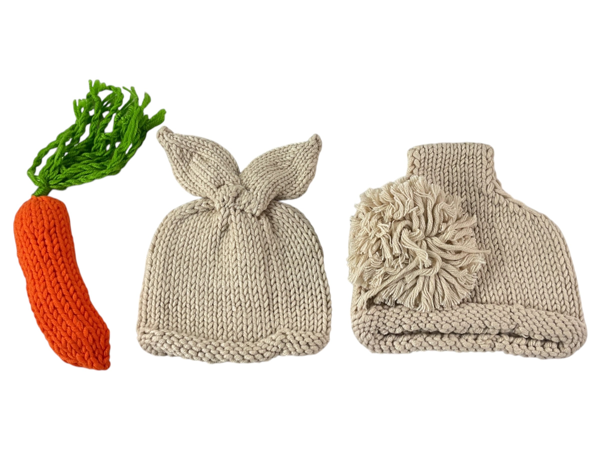 Set de gorros tejidos para bebé en varios diseños