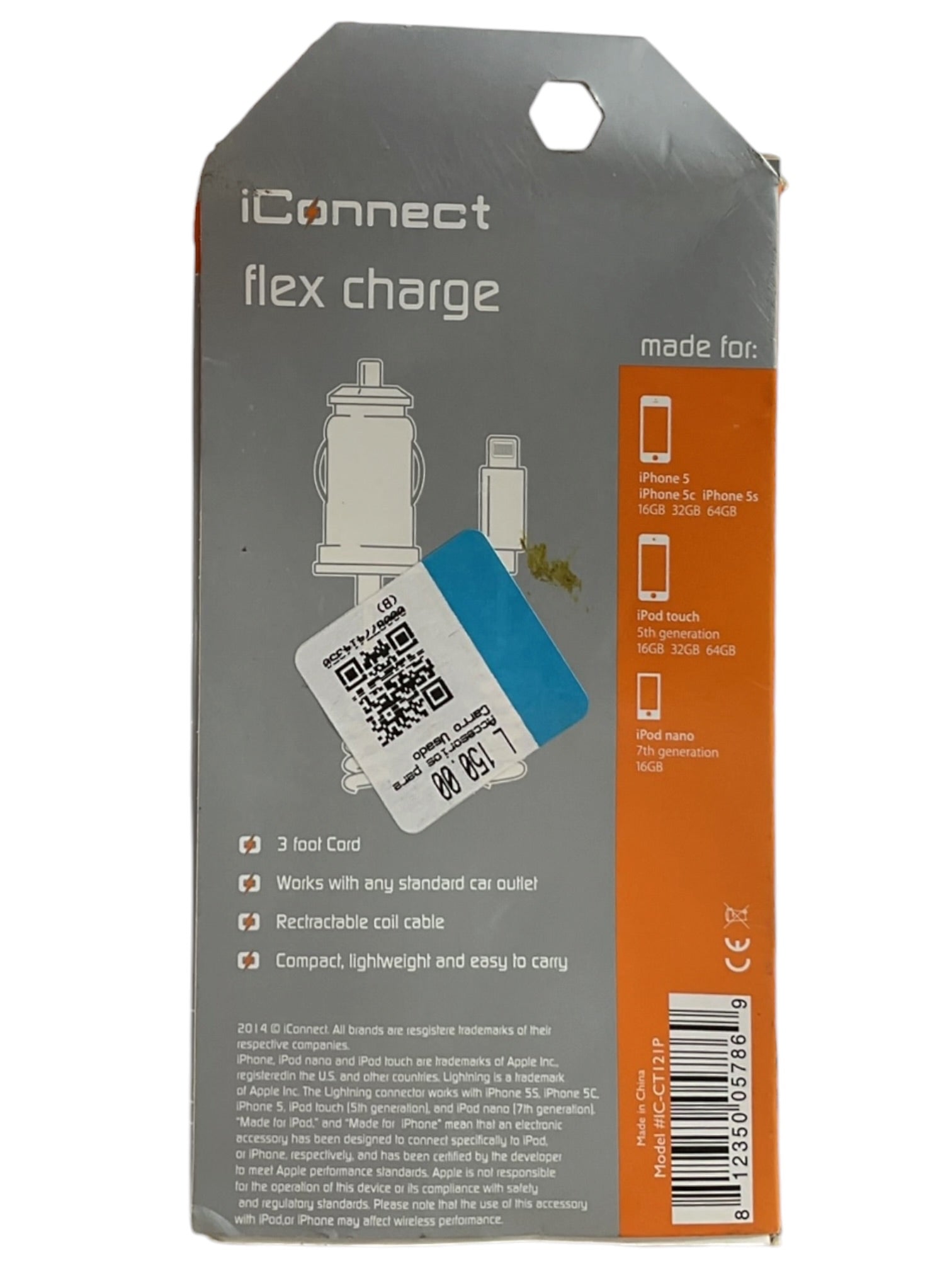 Cargador para auto Lightning (Connect)