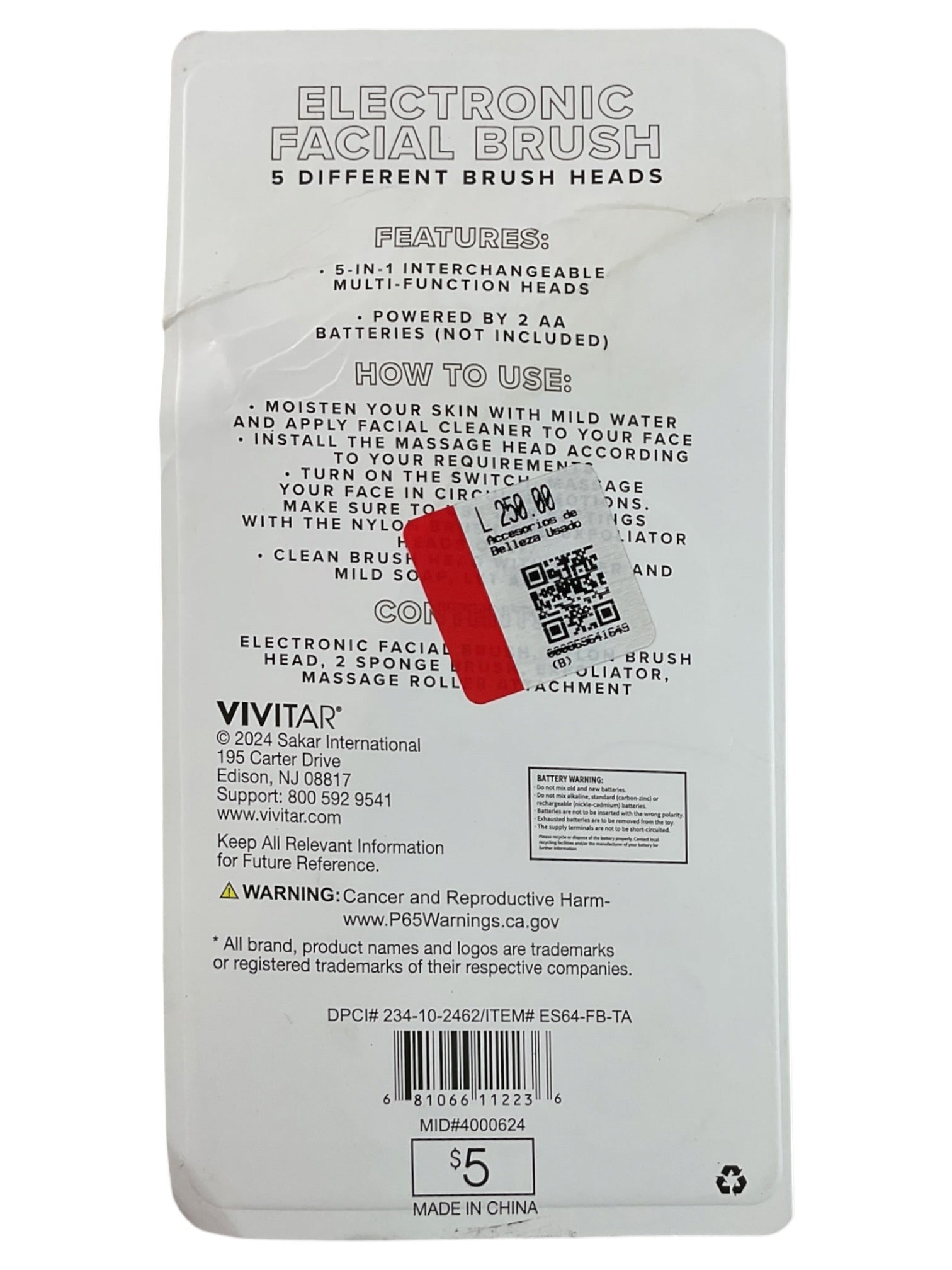 Exfoliador y Masajeador facial