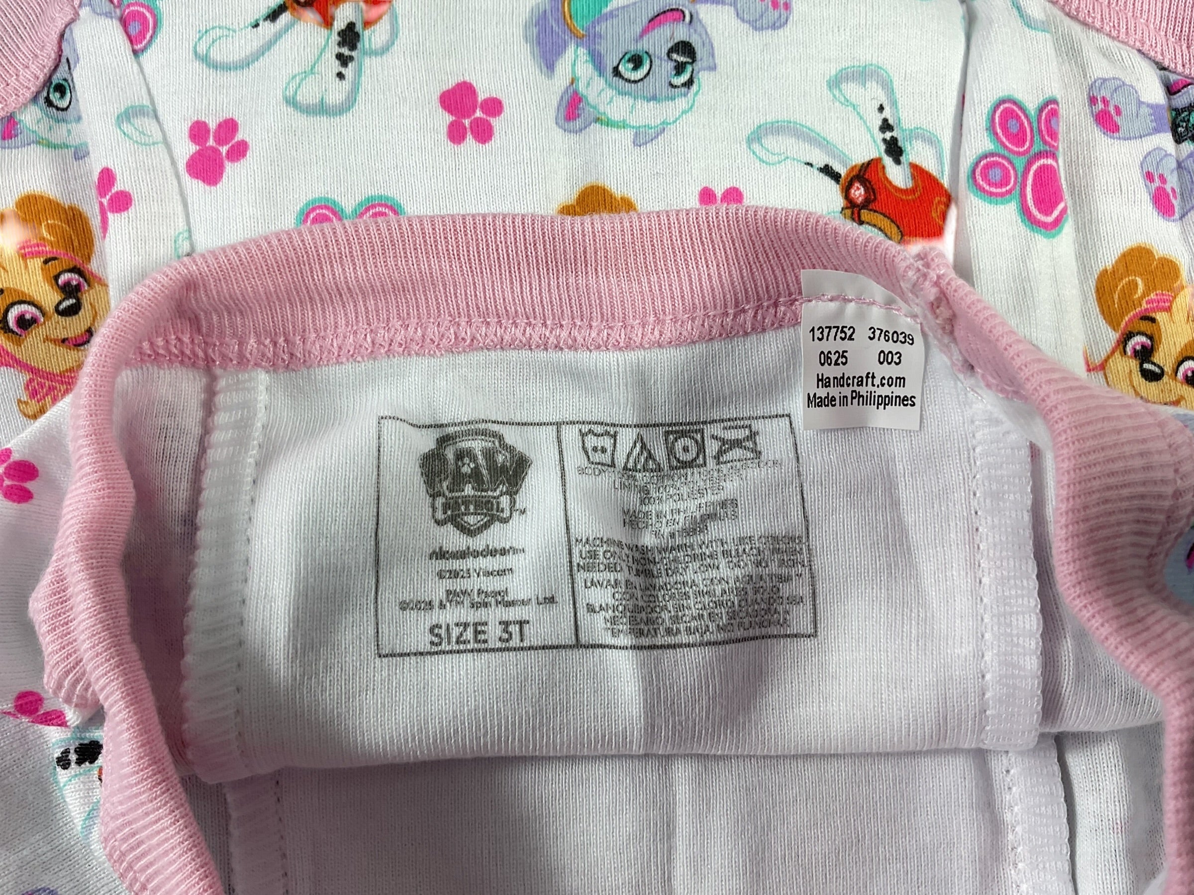 Set de ropa interior de niña 3T (PAW PATROL)